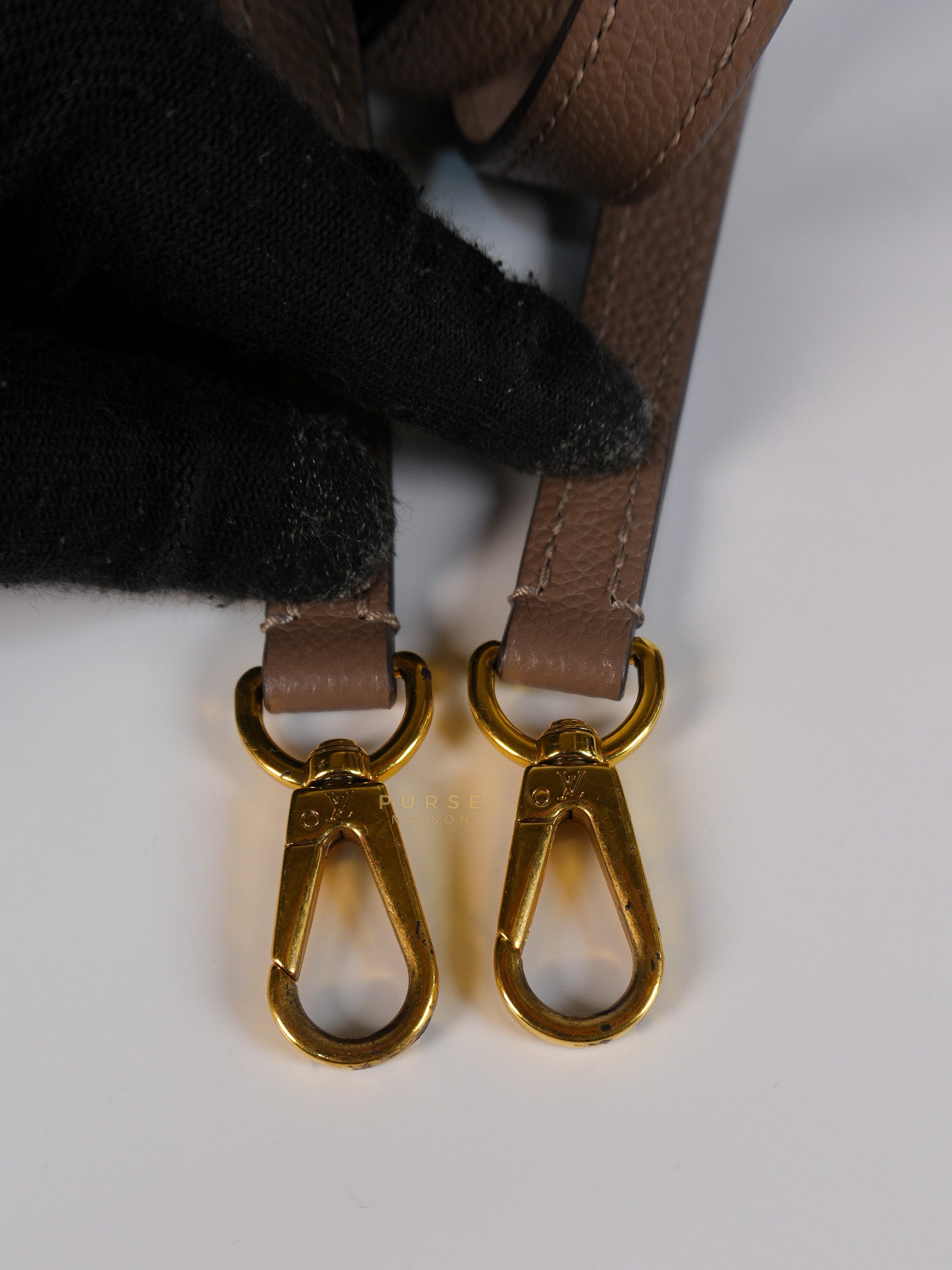 Montaigne BB in Taupe Monogram Empreinte Leather (Date Code: SP1197) | Purse Maison Luxury Bags Shop