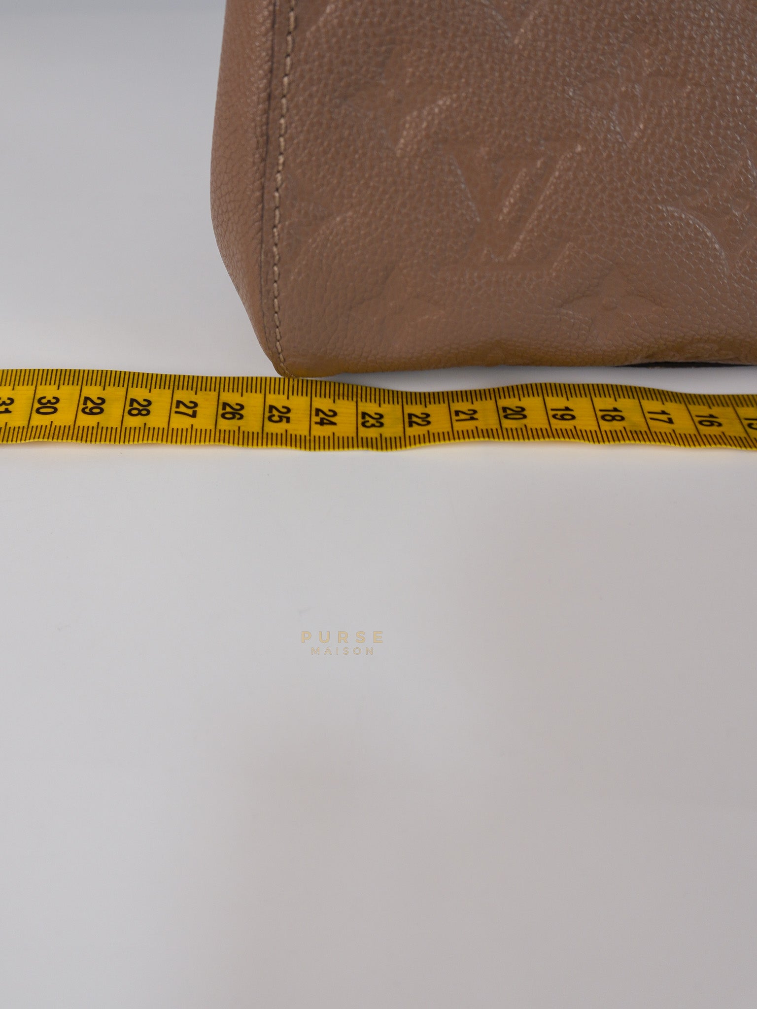 Montaigne BB in Taupe Monogram Empreinte Leather (Date Code: SP1197) | Purse Maison Luxury Bags Shop