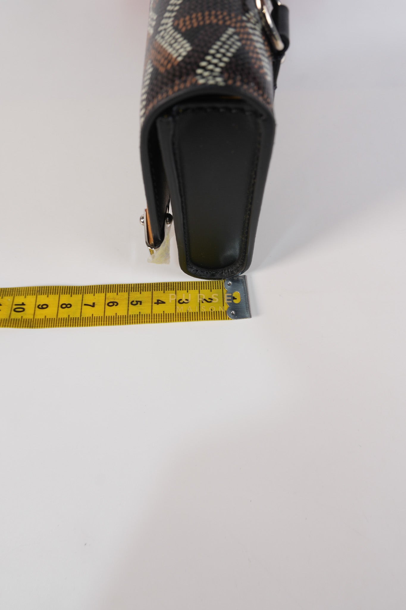 Monte Carlo Clutch Bag in Black Goyardine Canvas | Purse Maison Luxury Bags Shop