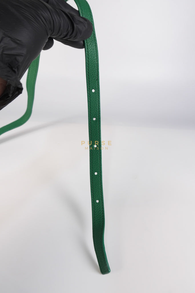 Mount Envelope Small Green in Grained Calfskin Leather Bag | Purse Maison Luxury Bags Shop