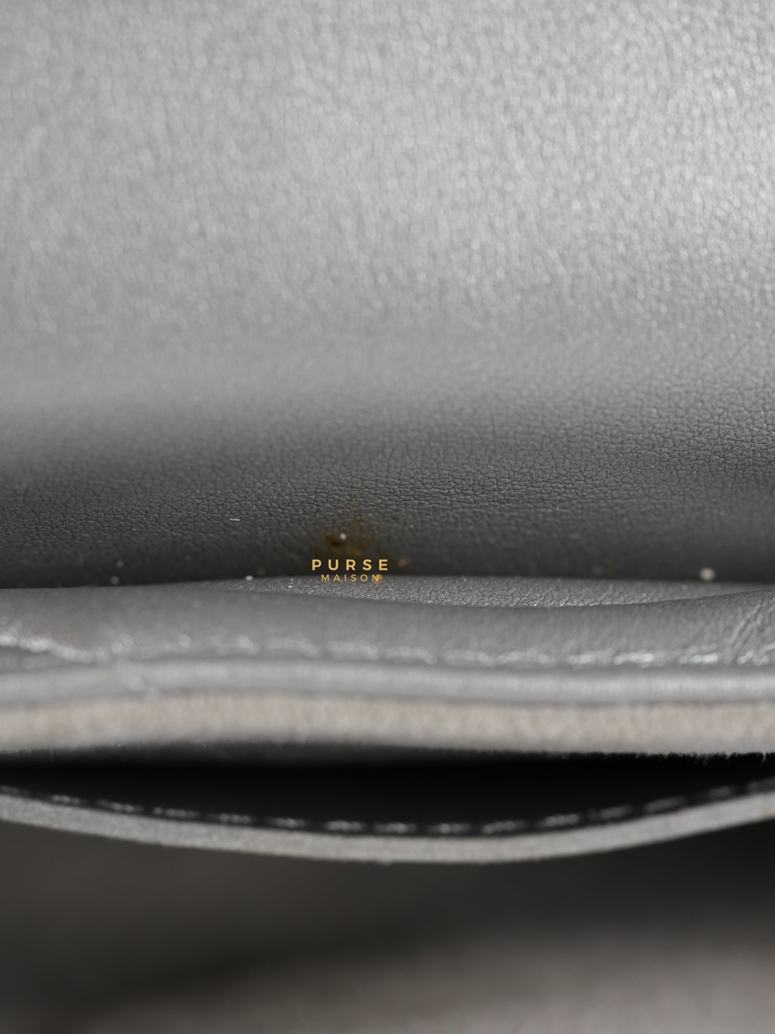 Multi Pochette New Wave Silvery Leather Gold Hardware(Microchip) | Purse Maison Luxury Bags Shop