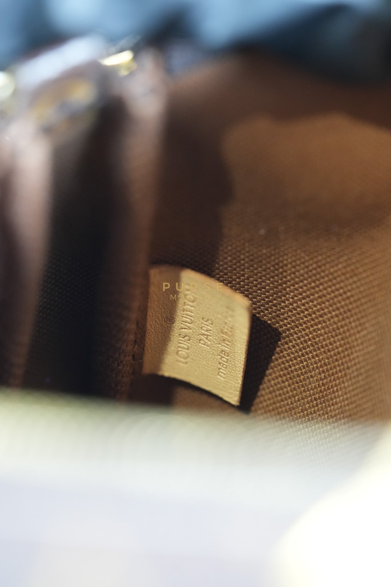 Multi Pochette Shoulder Bag in Monogram Canvas & Gold Hardware Microchip | Purse Maison Luxury Bags Shop