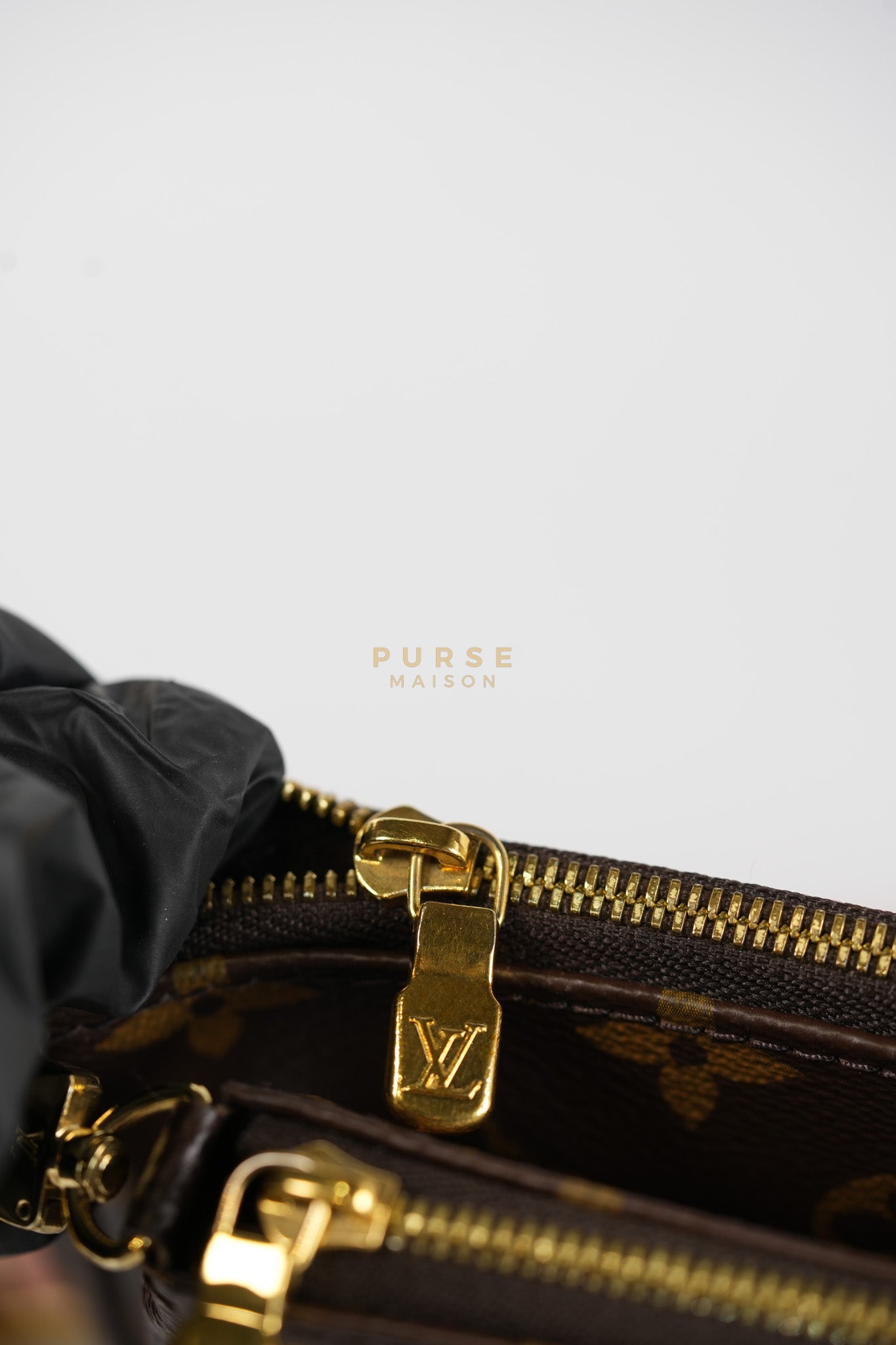 Multi Pochette Shoulder Bag in Monogram Canvas & Gold Hardware Microchip | Purse Maison Luxury Bags Shop