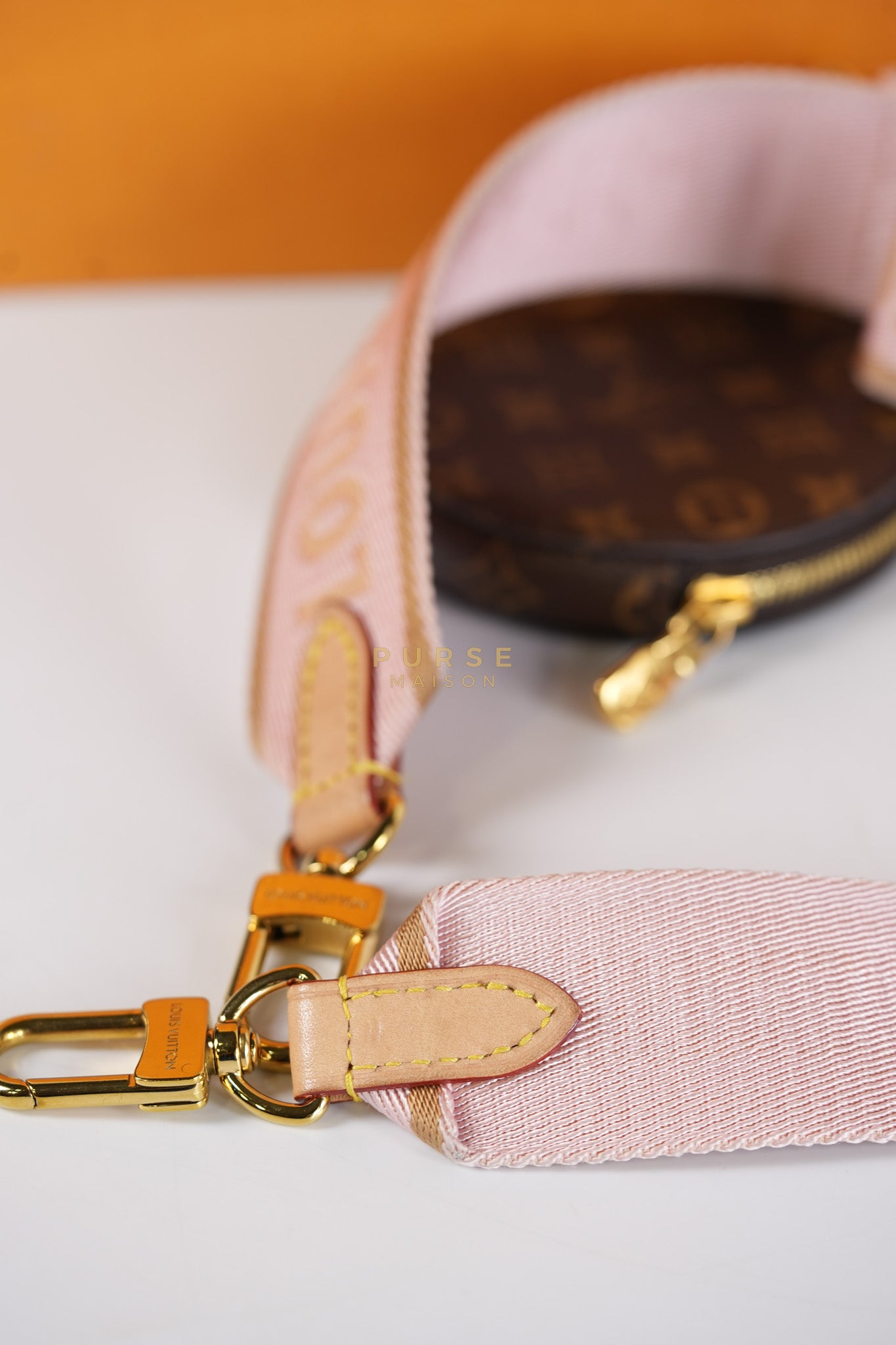 Multi Pochette Shoulder Bag in Monogram Canvas & Gold Hardware Microchip | Purse Maison Luxury Bags Shop