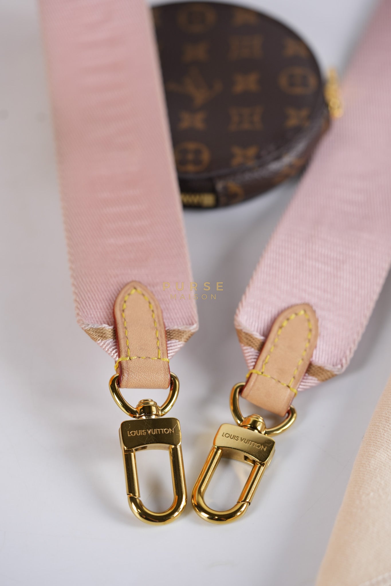 Multi Pochette Shoulder Bag in Monogram Canvas & Gold Hardware Microchip | Purse Maison Luxury Bags Shop