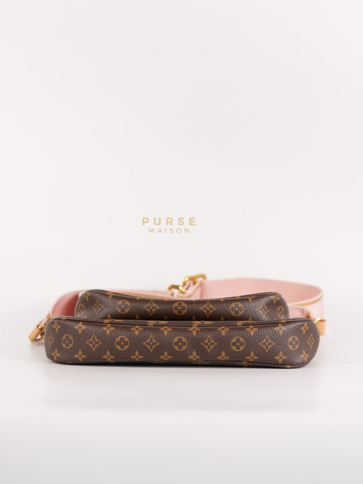 Multi Pochette Shoulder Bag in Monogram Canvas & Gold Hardware Microchip | Purse Maison Luxury Bags Shop