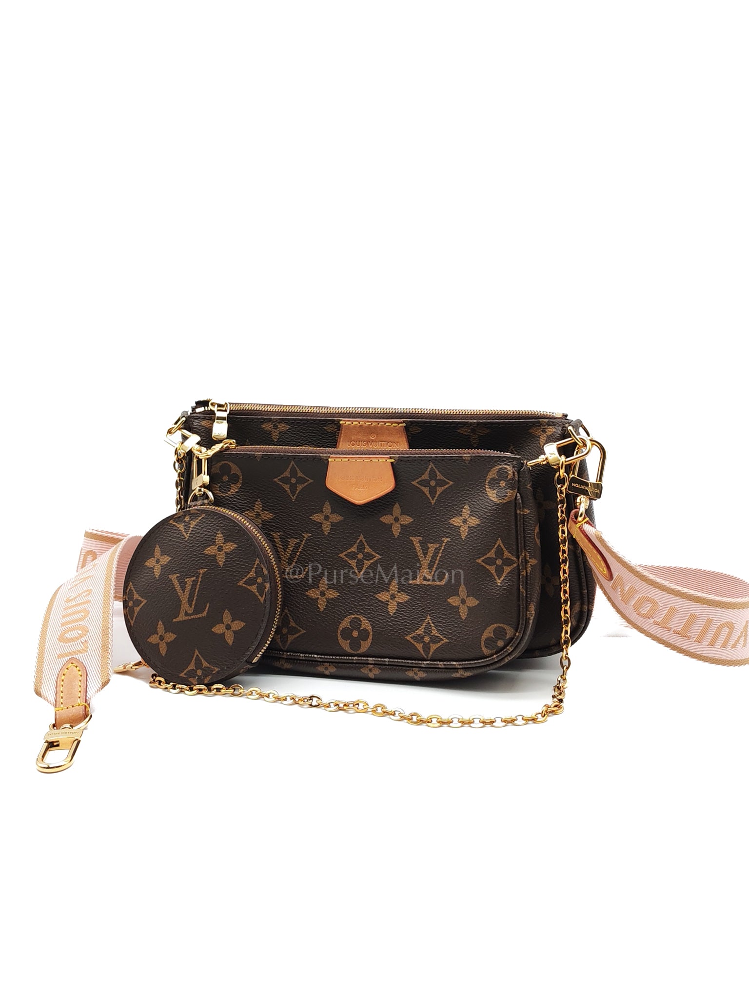 Multipochette in Monogram Canvas Crossbody Bag (Microchip) | Purse Maison Luxury Bags Shop