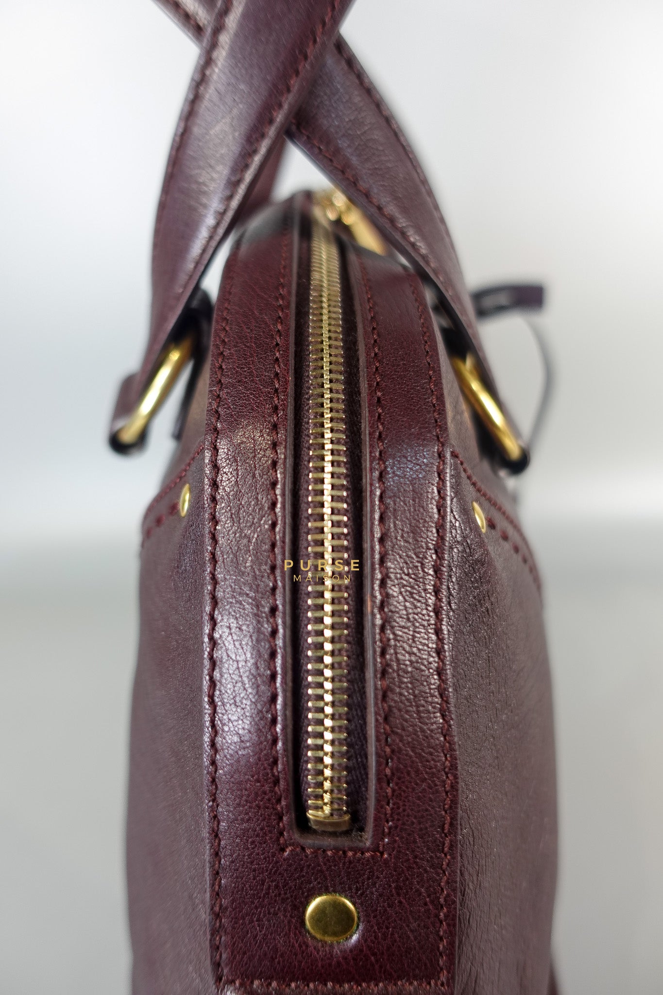 Purple Leather Oversized Muse Bag | Purse Maison Luxury Bags Shop