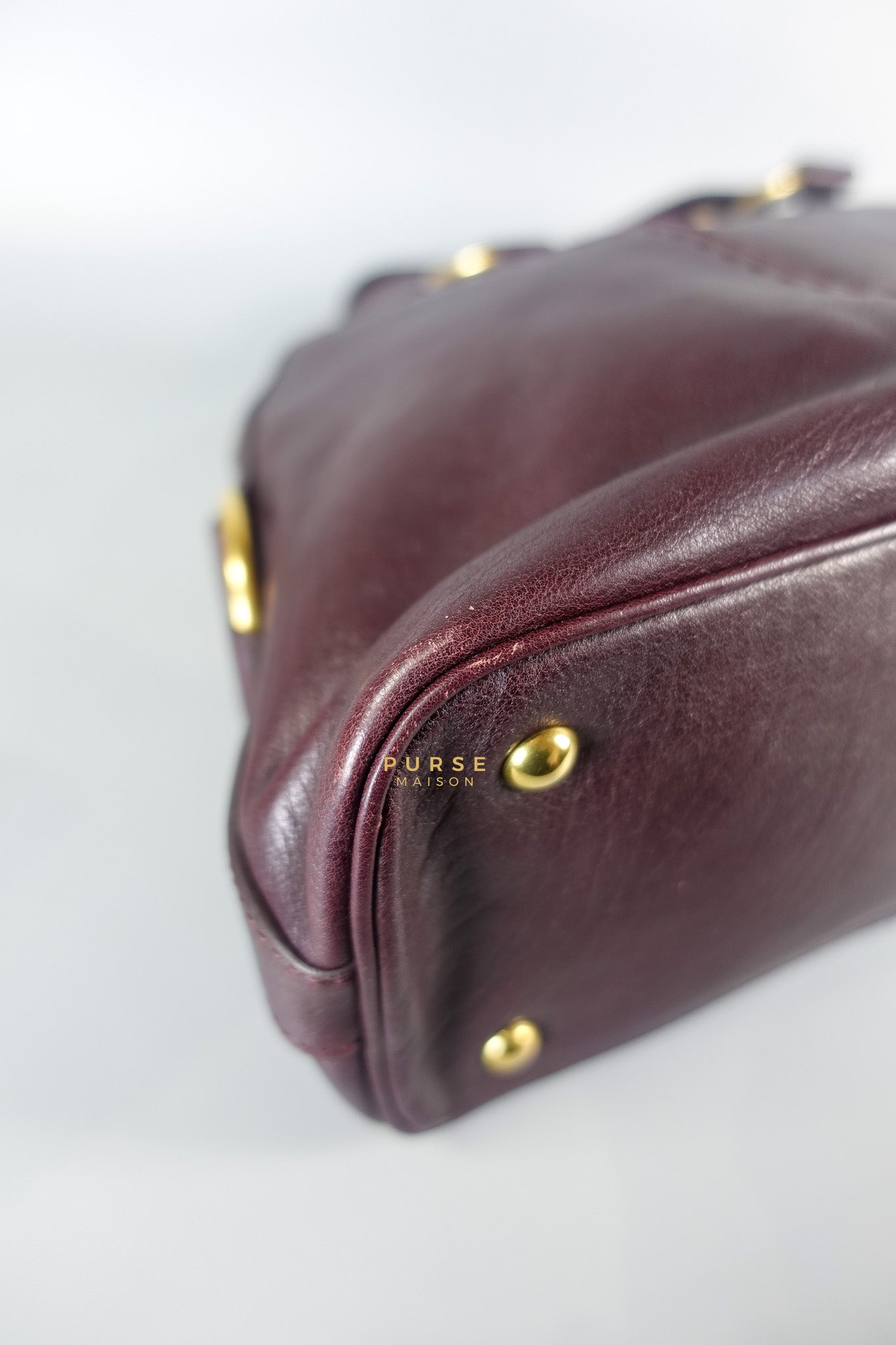 Purple Leather Oversized Muse Bag | Purse Maison Luxury Bags Shop