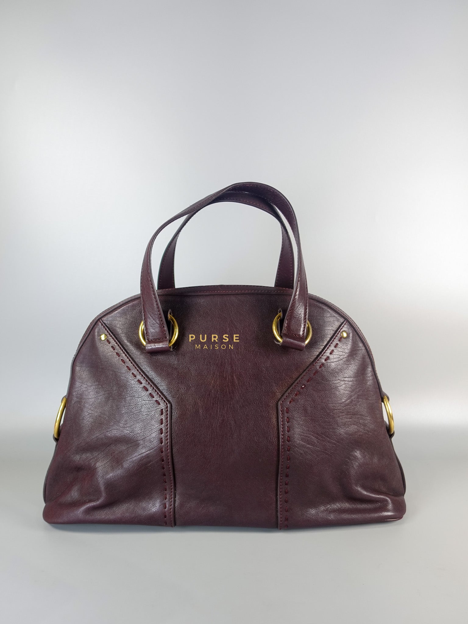 Purple Leather Oversized Muse Bag | Purse Maison Luxury Bags Shop