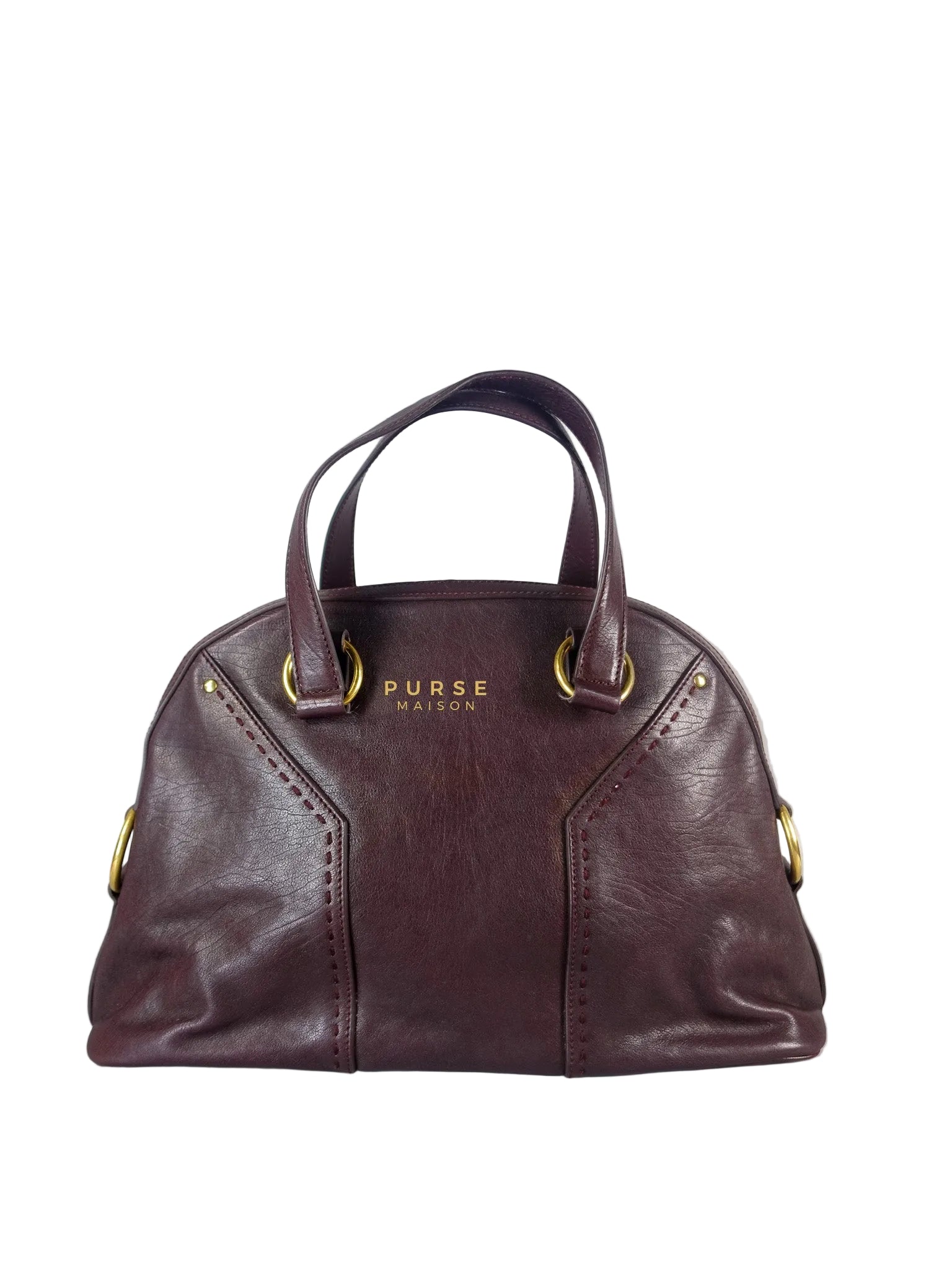 Purple Leather Oversized Muse Bag | Purse Maison Luxury Bags Shop