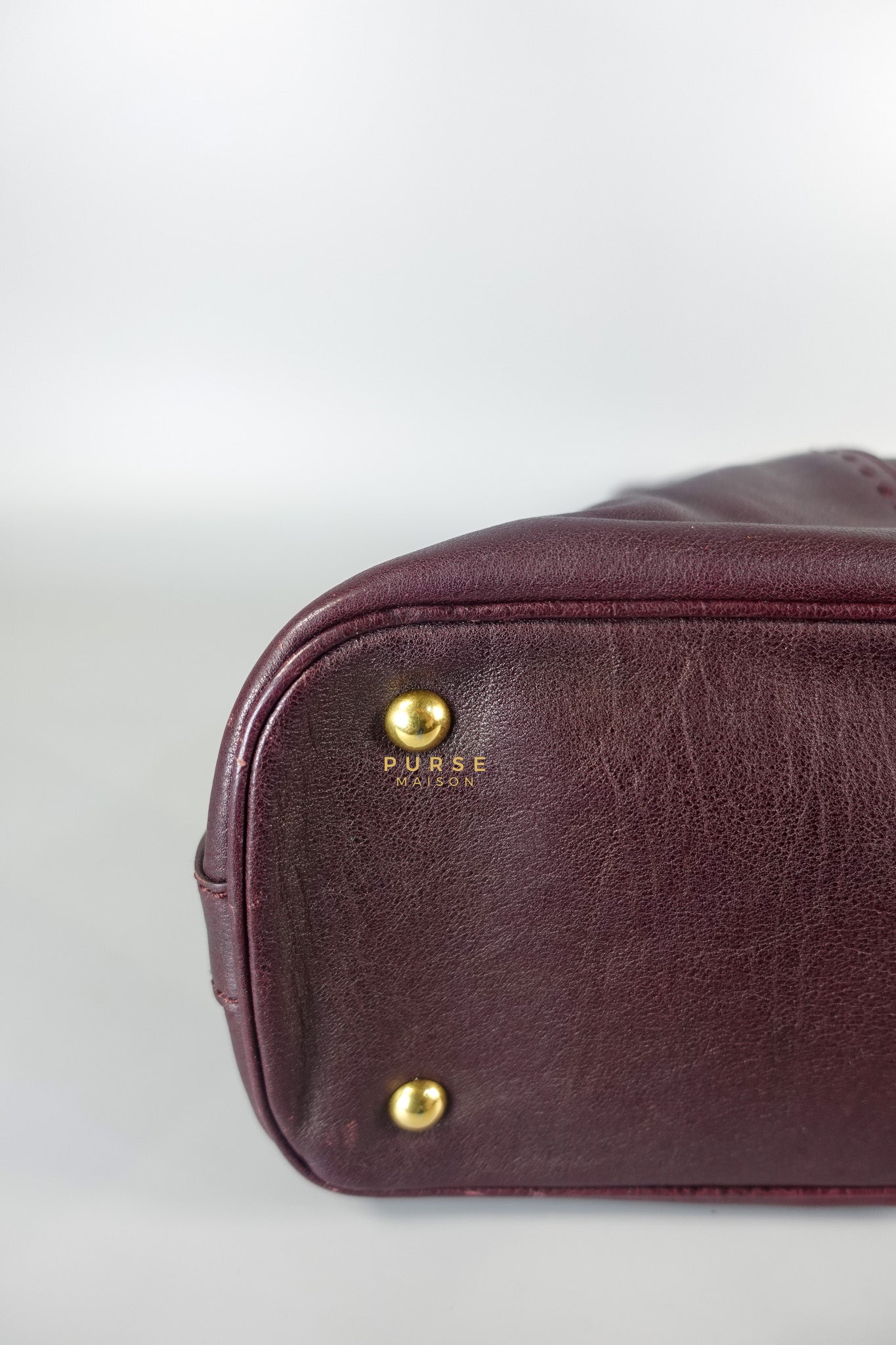 Purple Leather Oversized Muse Bag | Purse Maison Luxury Bags Shop