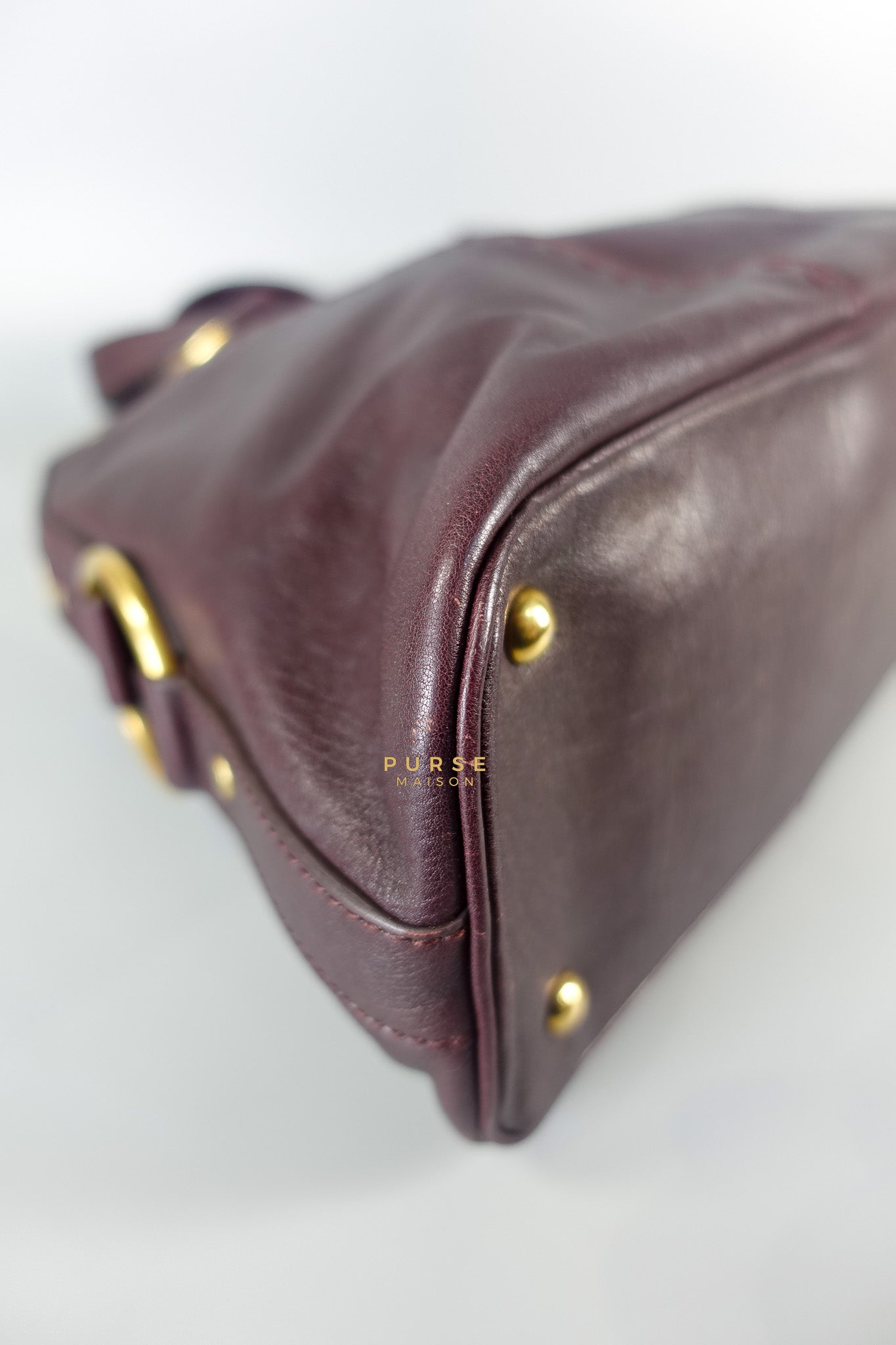 Purple Leather Oversized Muse Bag | Purse Maison Luxury Bags Shop