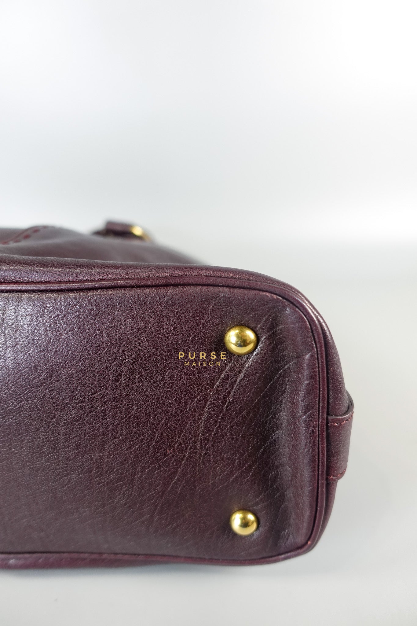 Purple Leather Oversized Muse Bag | Purse Maison Luxury Bags Shop