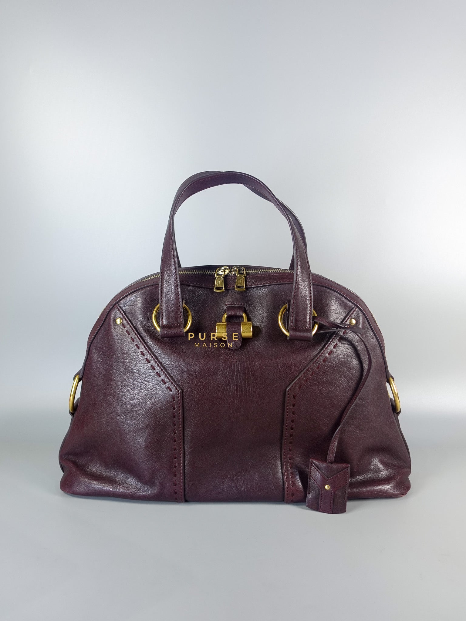 Purple Leather Oversized Muse Bag | Purse Maison Luxury Bags Shop