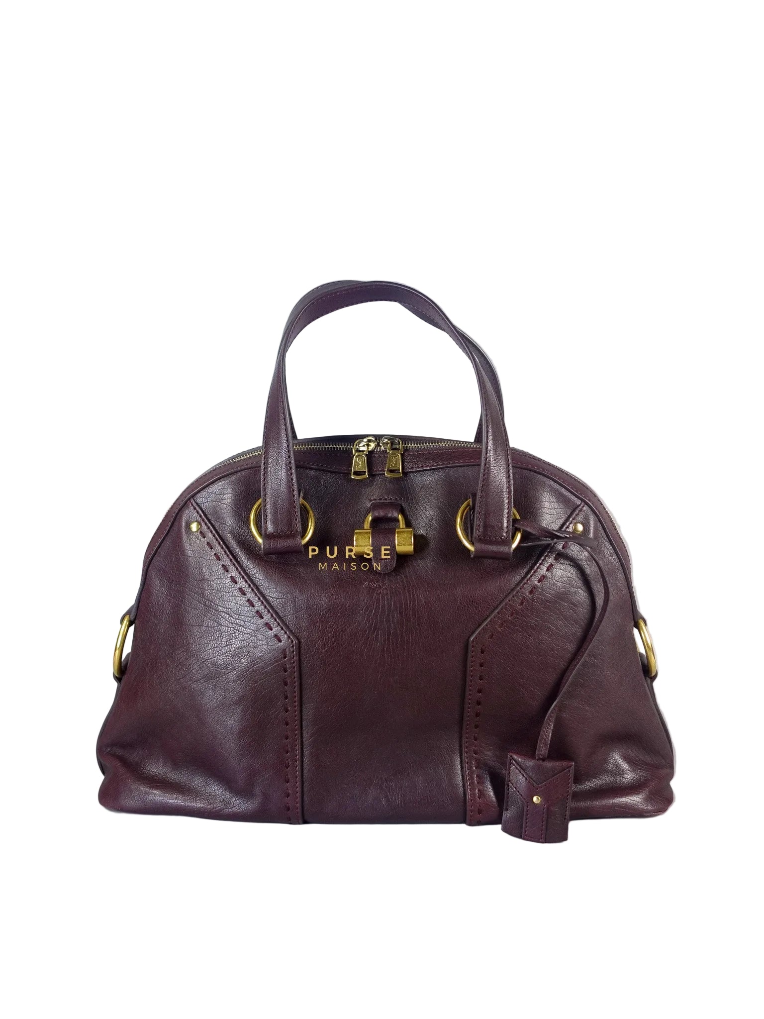 Purple Leather Oversized Muse Bag | Purse Maison Luxury Bags Shop
