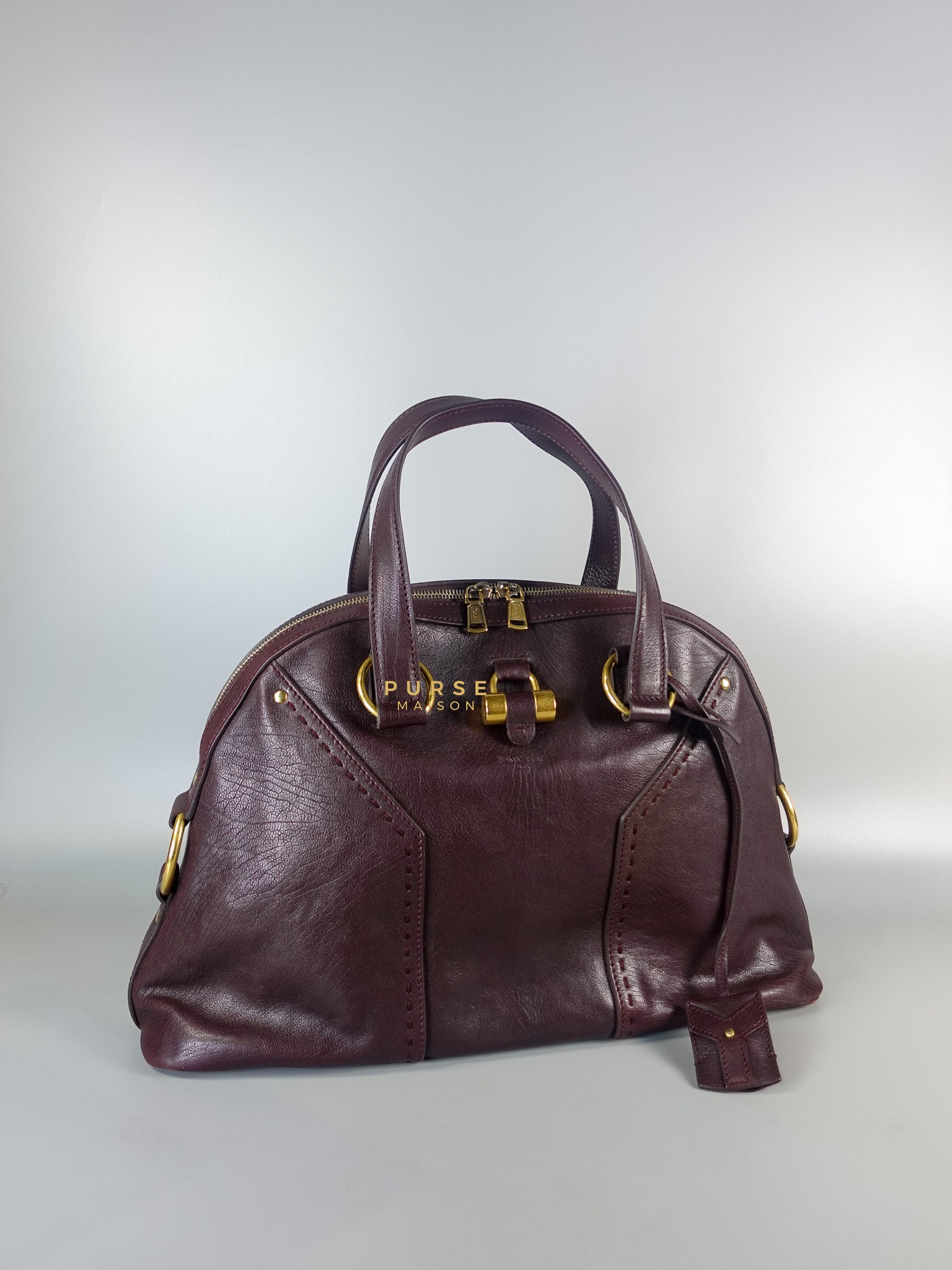Purple Leather Oversized Muse Bag | Purse Maison Luxury Bags Shop