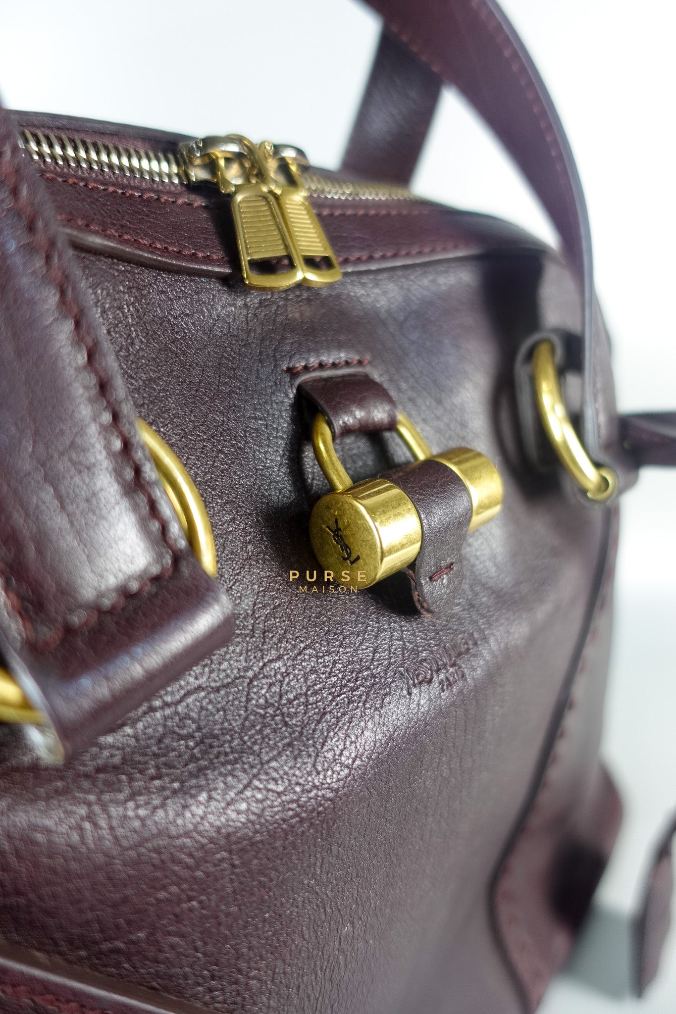 Purple Leather Oversized Muse Bag | Purse Maison Luxury Bags Shop