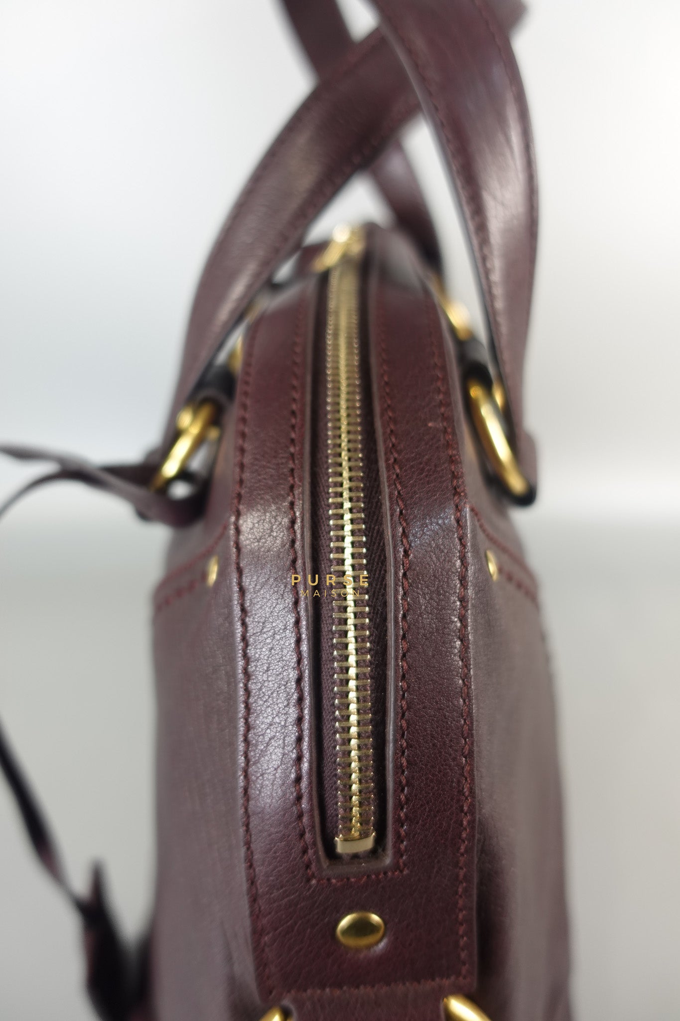 Purple Leather Oversized Muse Bag | Purse Maison Luxury Bags Shop