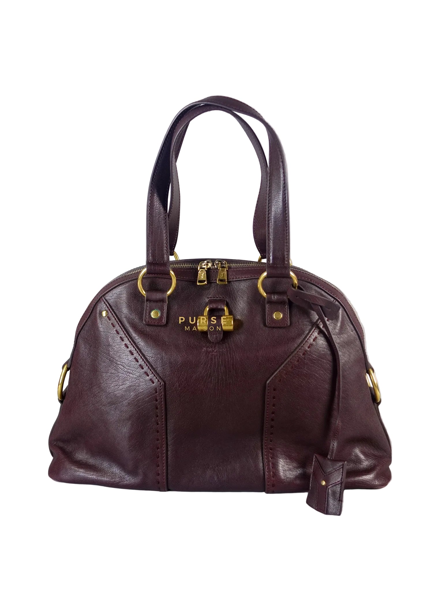 Purple Leather Oversized Muse Bag | Purse Maison Luxury Bags Shop