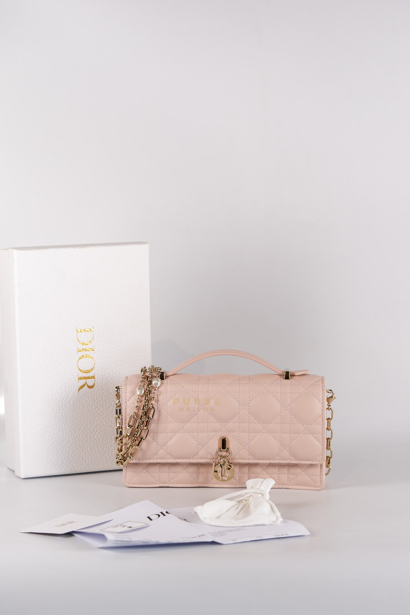 My Dior Mini Top Handle Bag in Powder Pink | Purse Maison Luxury Bags Shop