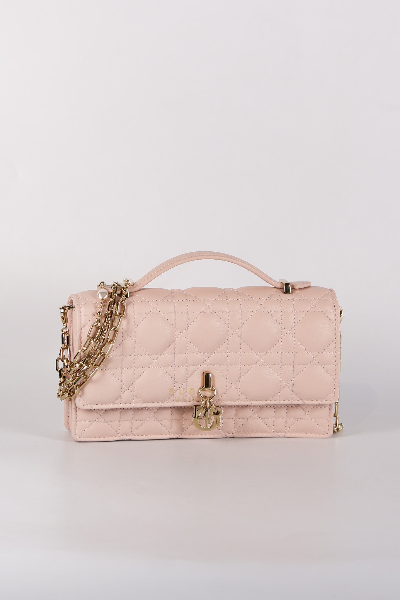 My Dior Mini Top Handle Bag in Powder Pink | Purse Maison Luxury Bags Shop