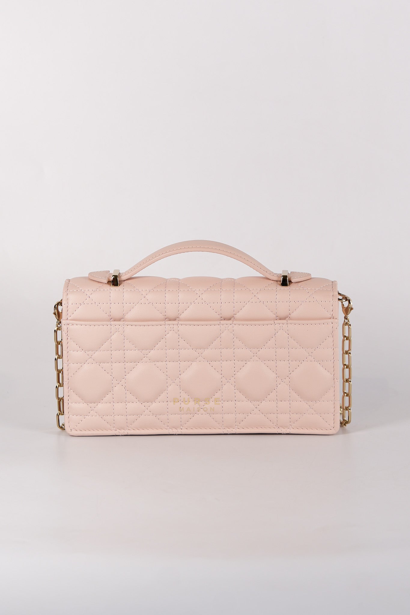 My Dior Mini Top Handle Bag in Powder Pink | Purse Maison Luxury Bags Shop
