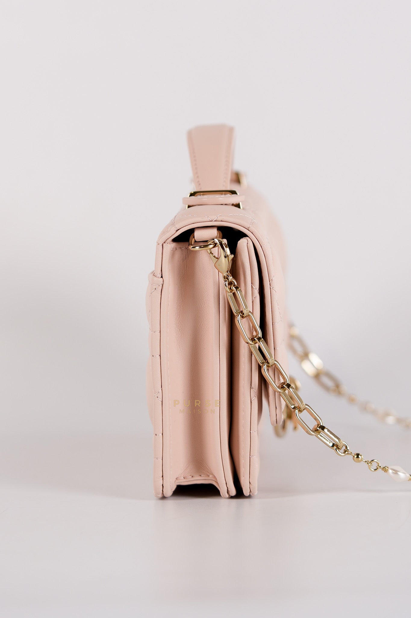 My Dior Mini Top Handle Bag in Powder Pink | Purse Maison Luxury Bags Shop