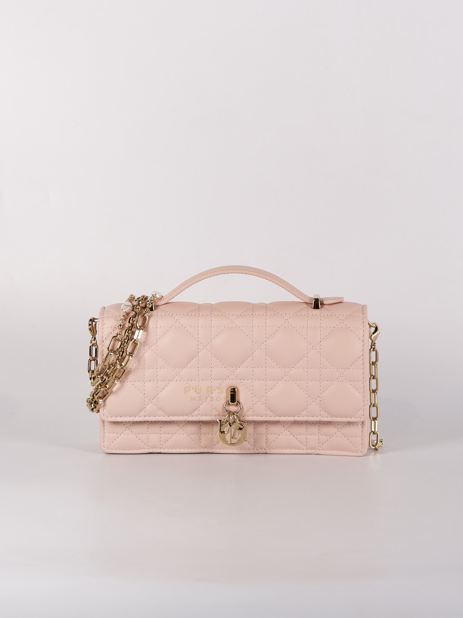 My Dior Mini Top Handle Bag in Powder Pink | Purse Maison Luxury Bags Shop