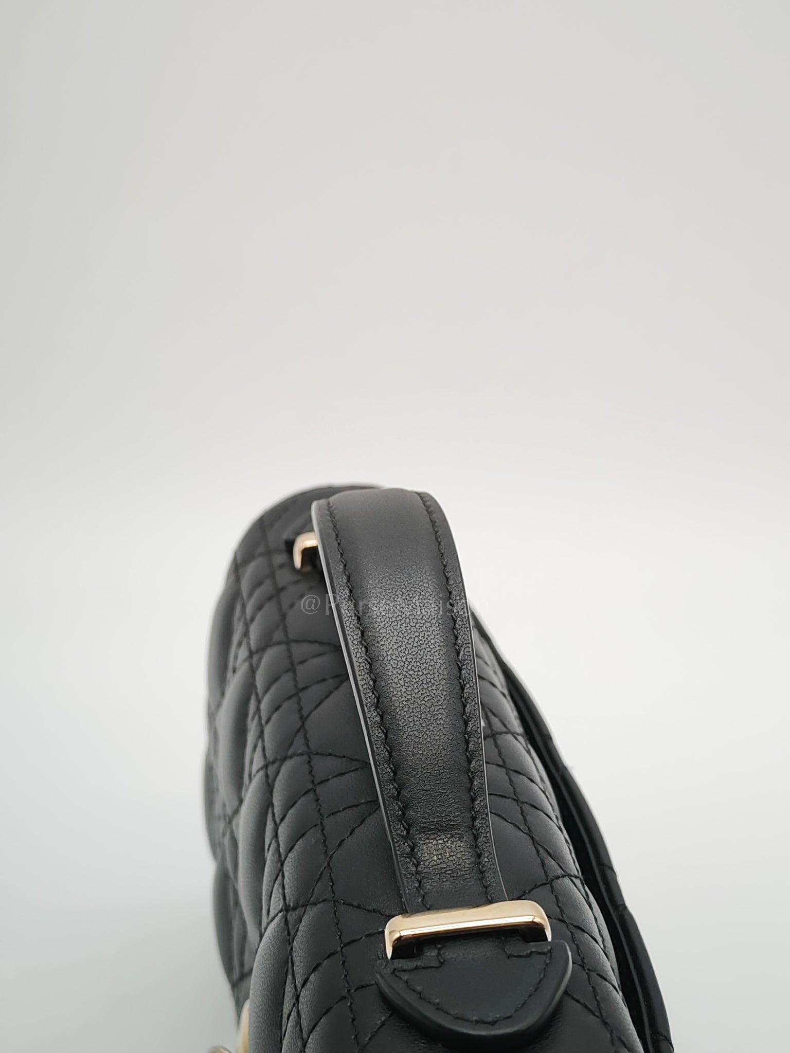 My Dior Mini Top Handle in Black Cannage Calfskin Leather Chain Strap Bag | Purse Maison Luxury Bags Shop