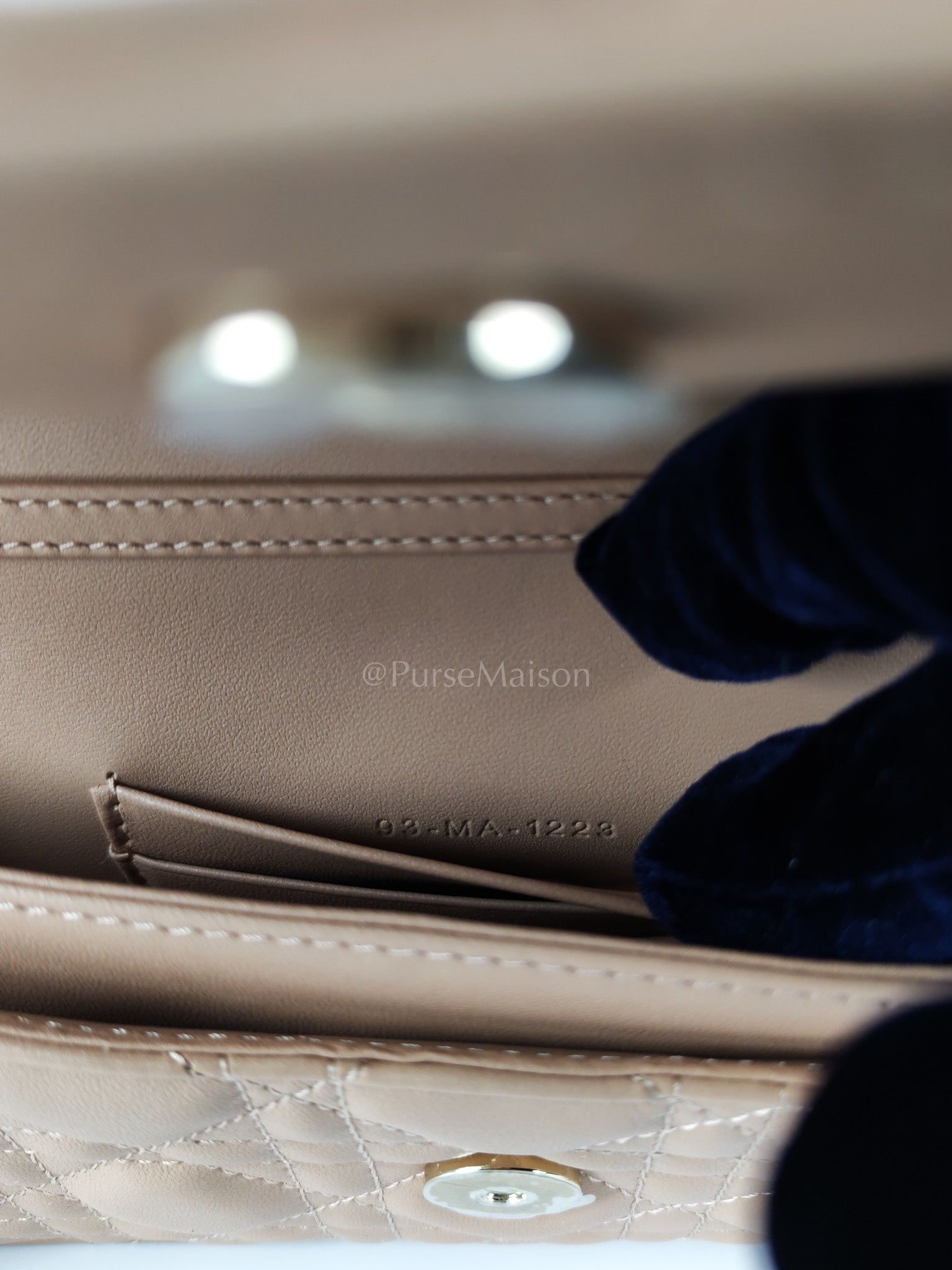 My Dior Top Handle Bag Mini in Blush Pink Quilted Cannage Leather & Light Gold Hardware | Purse Maison Luxury Bags Shop