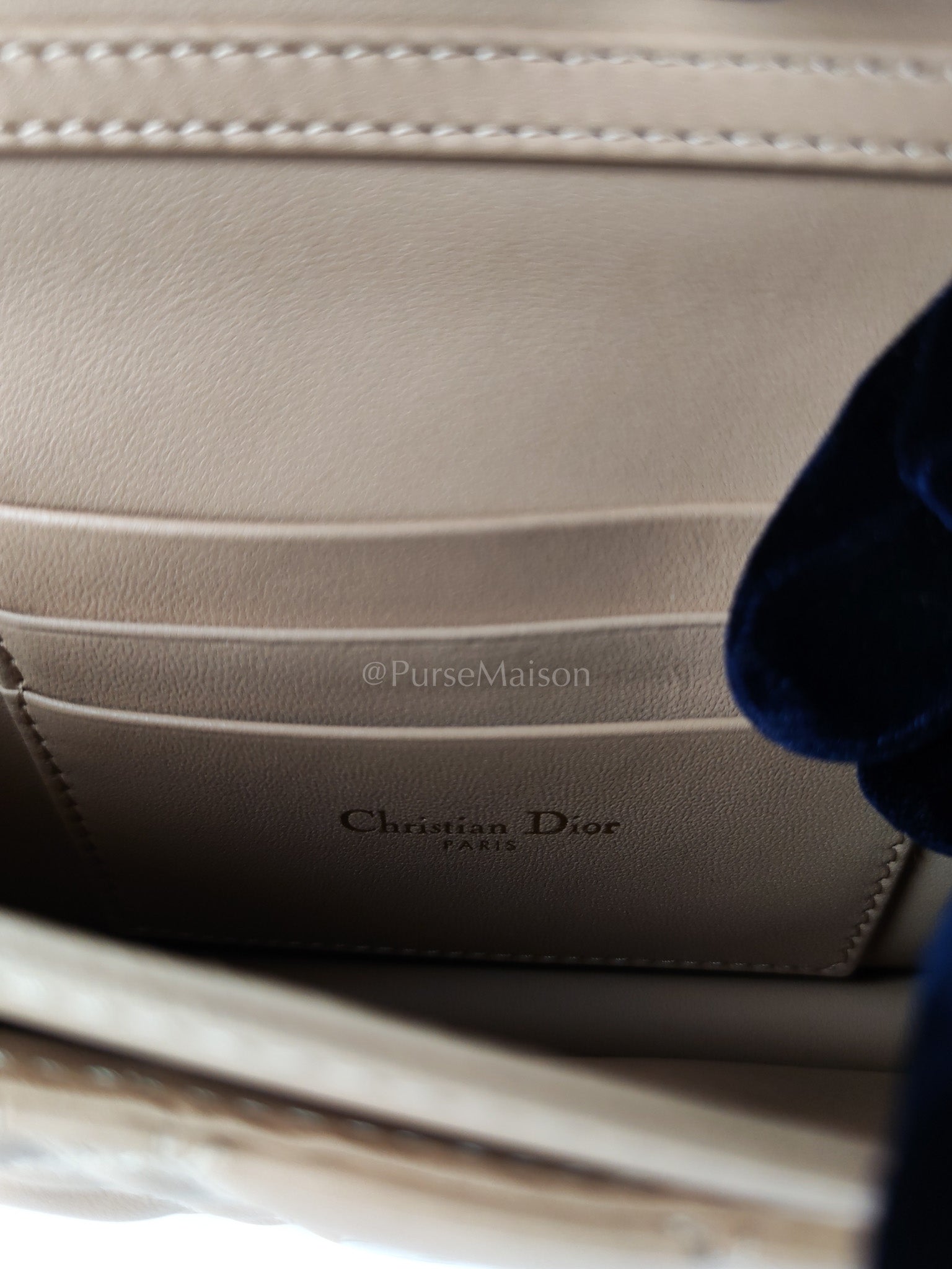 My Dior Top Handle Bag Mini in Blush Pink Quilted Cannage Leather & Light Gold Hardware | Purse Maison Luxury Bags Shop