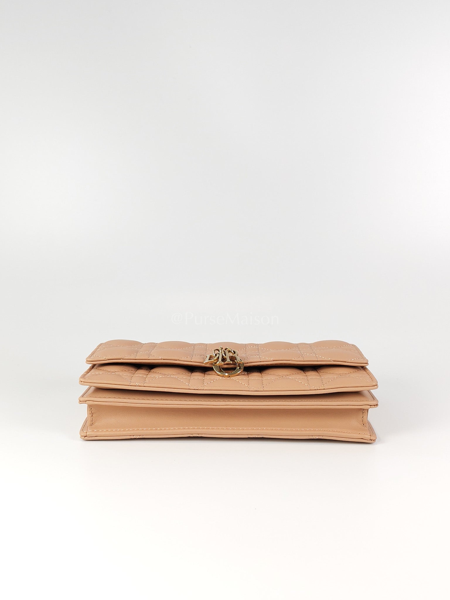 My Dior Top Handle Bag Mini in Blush Pink Quilted Cannage Leather & Light Gold Hardware | Purse Maison Luxury Bags Shop