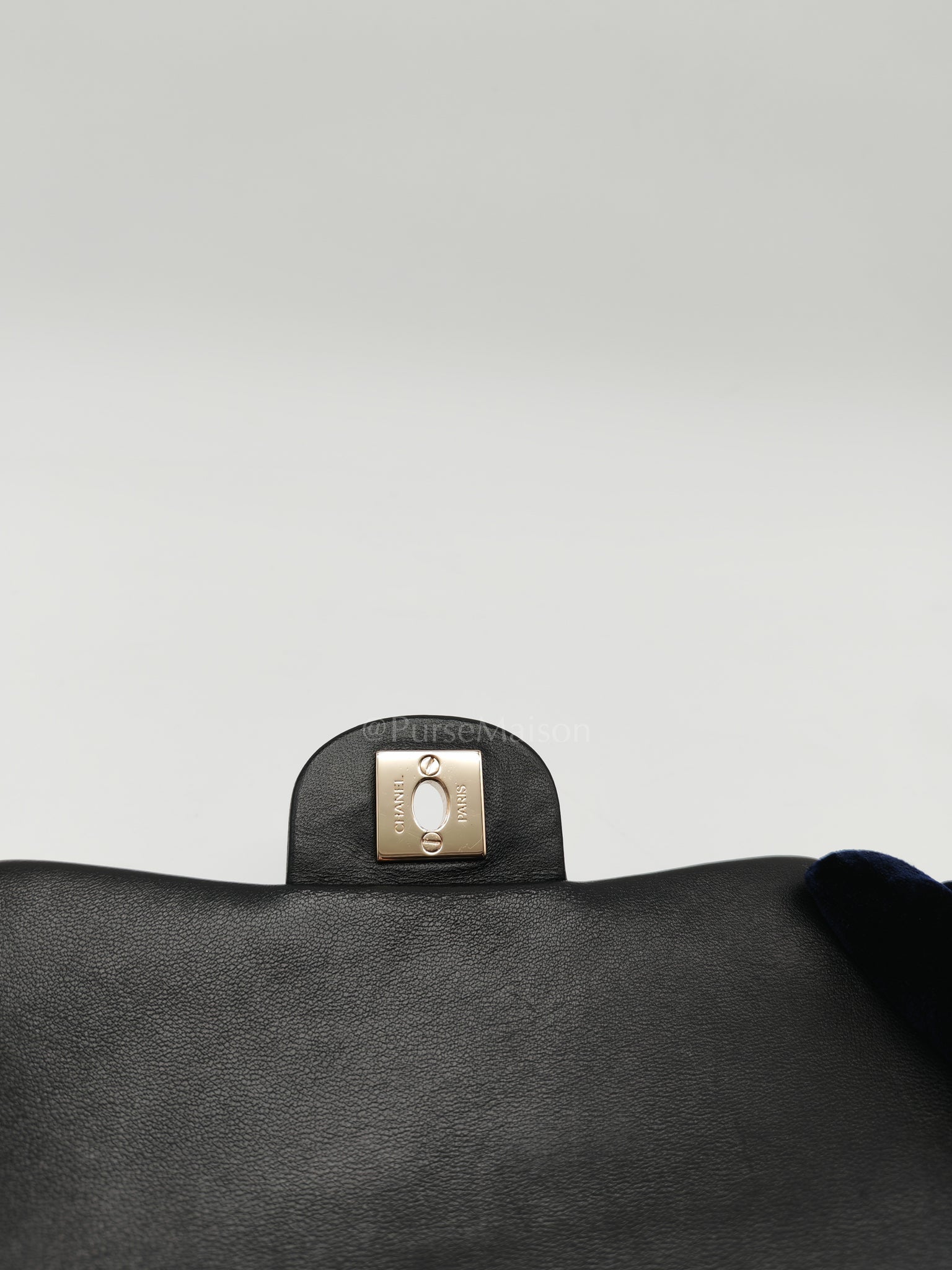 My Precious Pearls Chain Flap in Black Lambskin and Light Gold Hardware Series 29 | Purse Maison Luxury Bags Shop