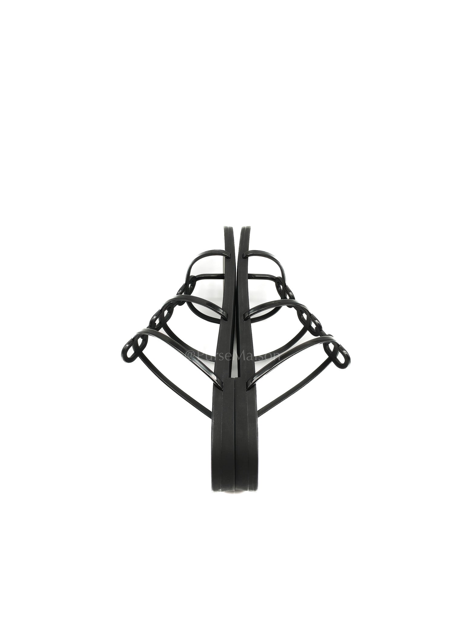Mykonos Rubber Sandals in Black/Noir Size 38 EU (24 cm)