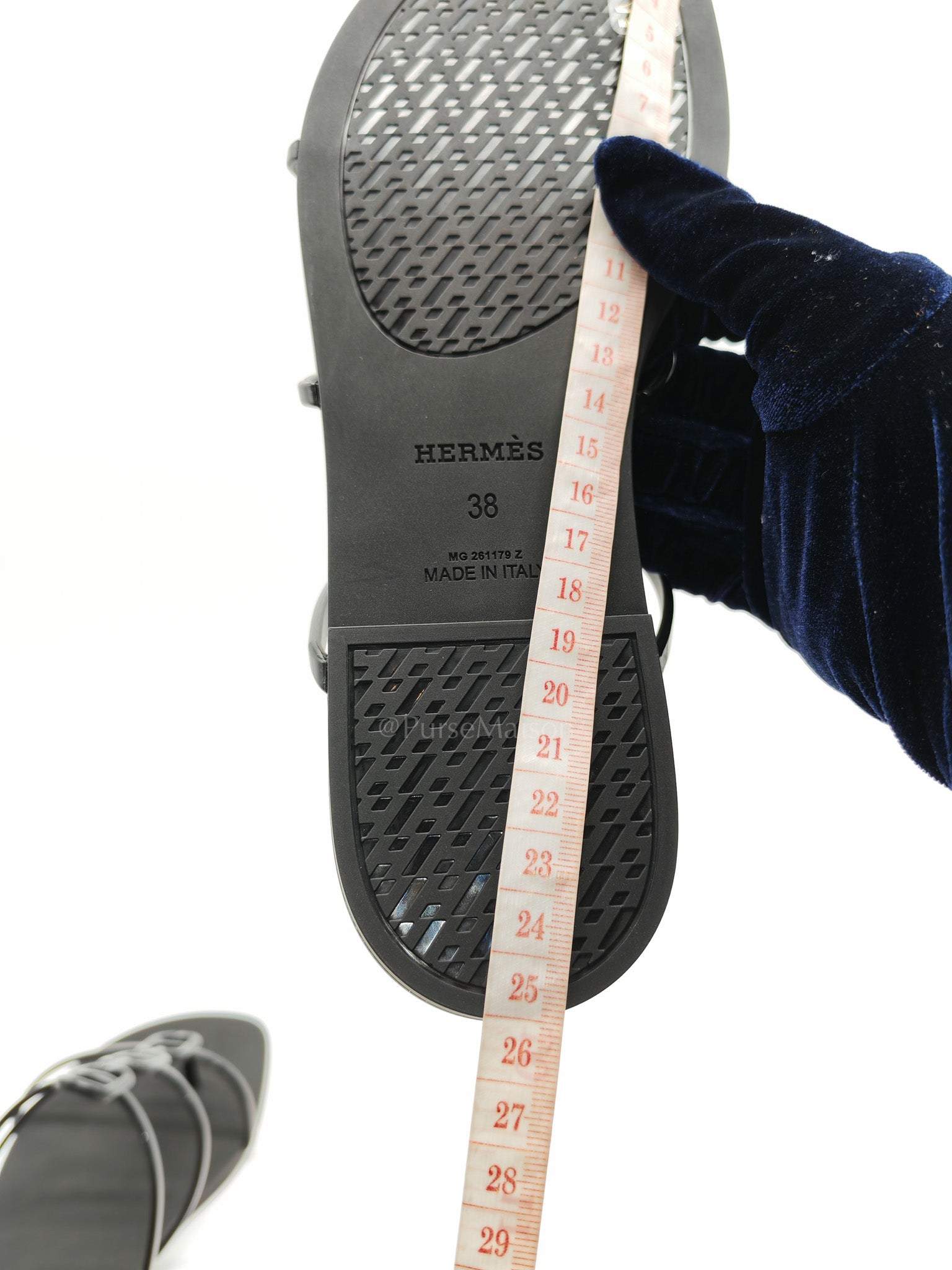 Mykonos Rubber Sandals in Black/Noir Size 38 EU (24 cm)