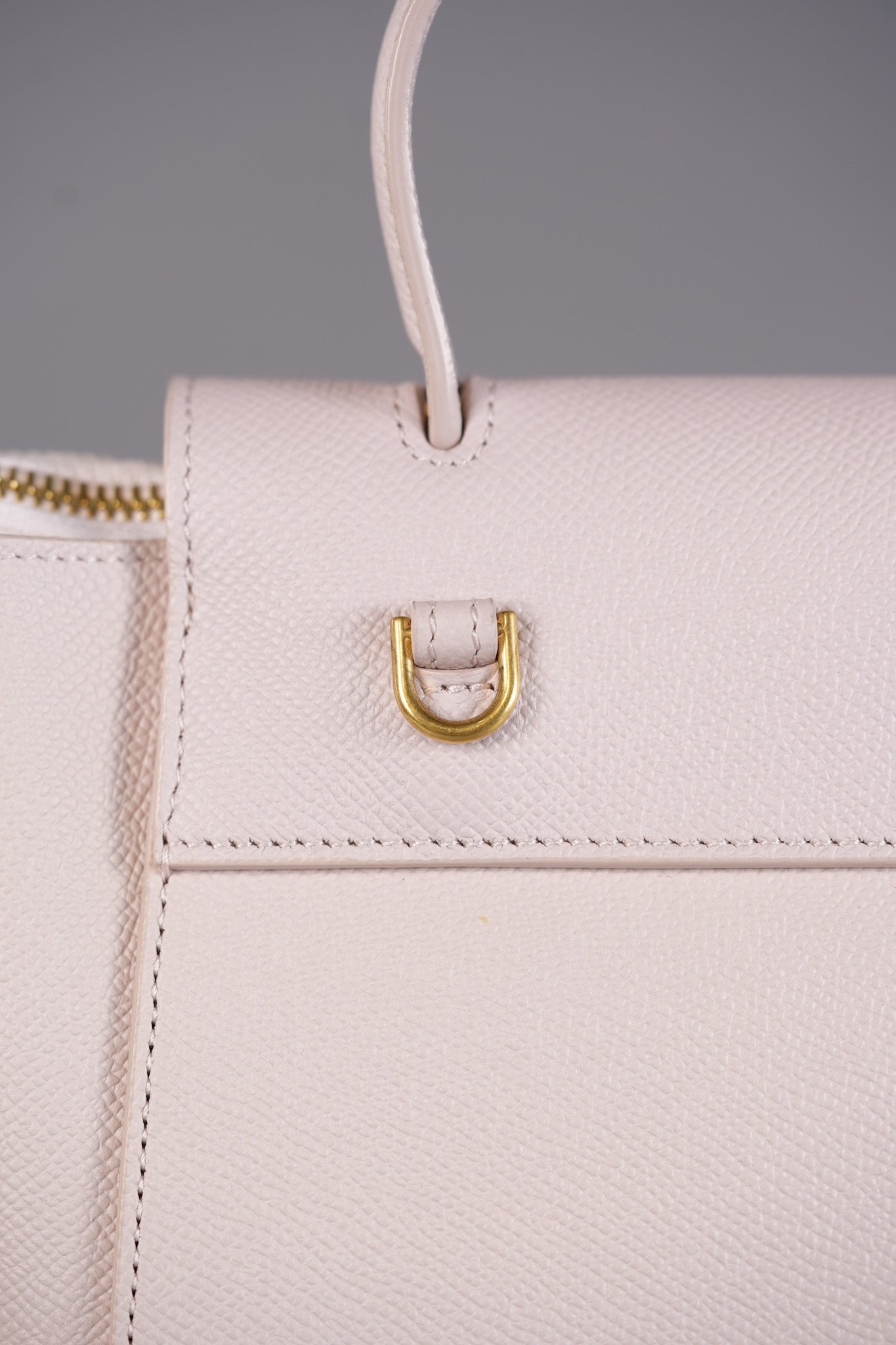 Nano Belt Bag in Light Pink Grained Calfskin Leather | Purse Maison Luxury Bags Shop