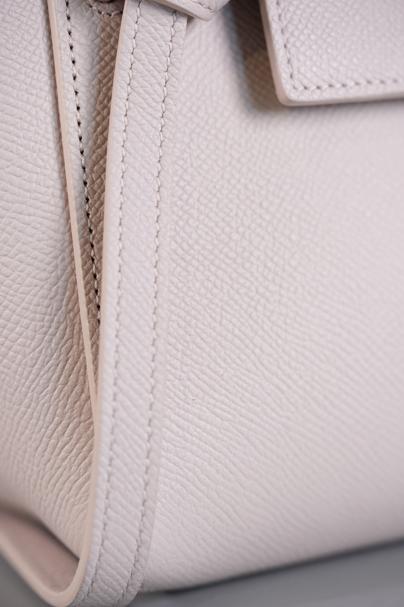 Nano Belt Bag in Light Pink Grained Calfskin Leather | Purse Maison Luxury Bags Shop