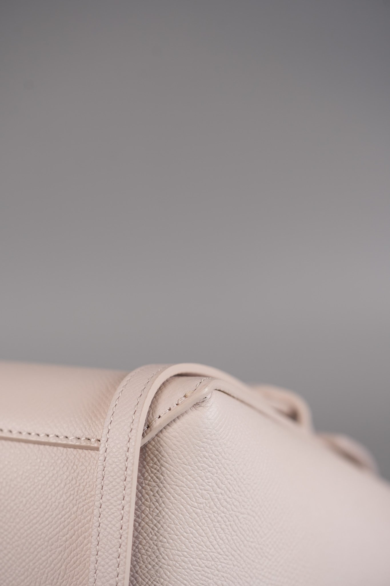 Nano Belt Bag in Light Pink Grained Calfskin Leather | Purse Maison Luxury Bags Shop