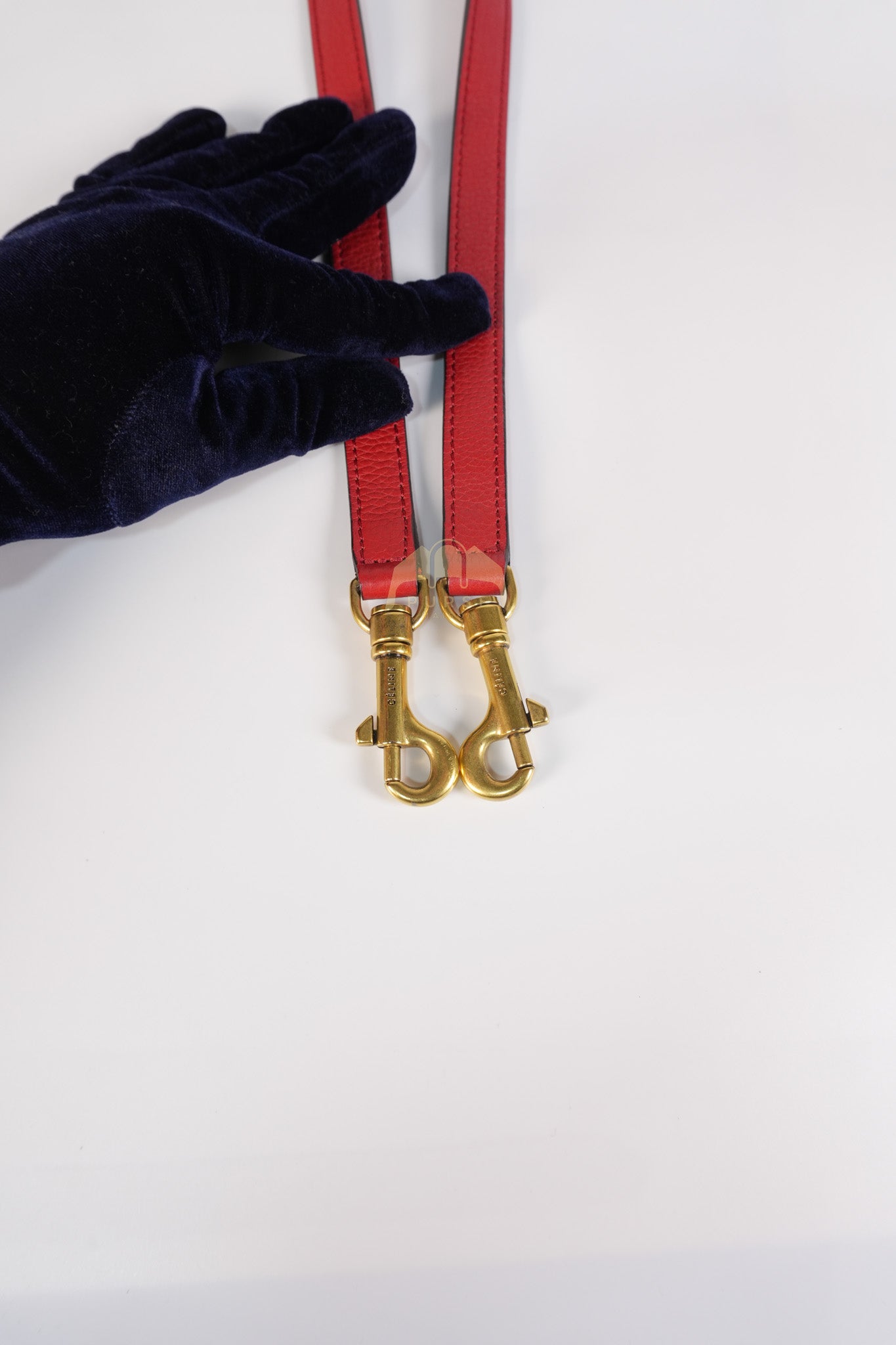 Nano Luggage Tote Bag in Red Grained Calfskin Leather & Gold Hardware | Purse Maison Luxury Bags Shop