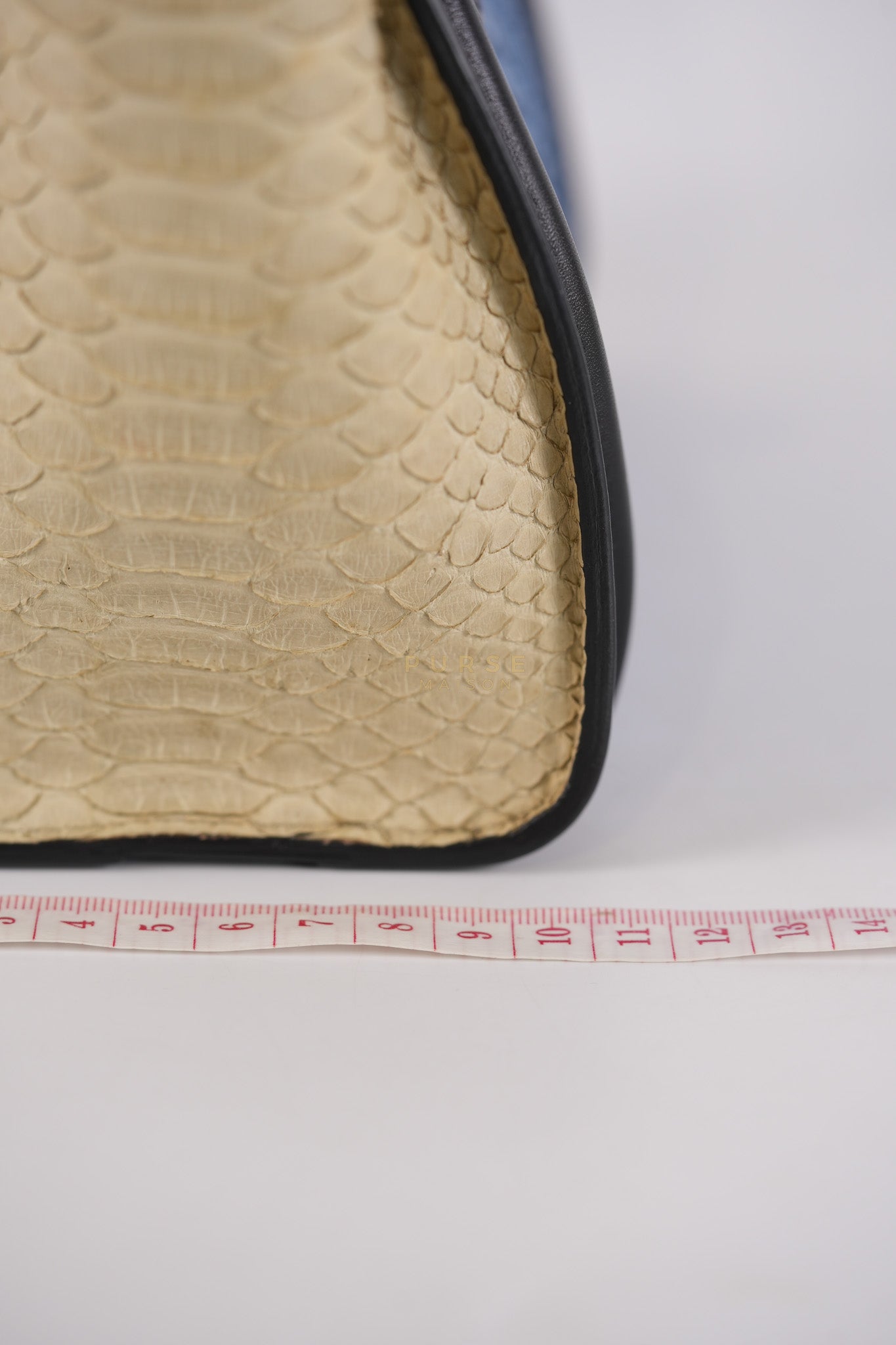 Nano Luggage Tri-color in Python Exotic Leather | Purse Maison Luxury Bags Shop