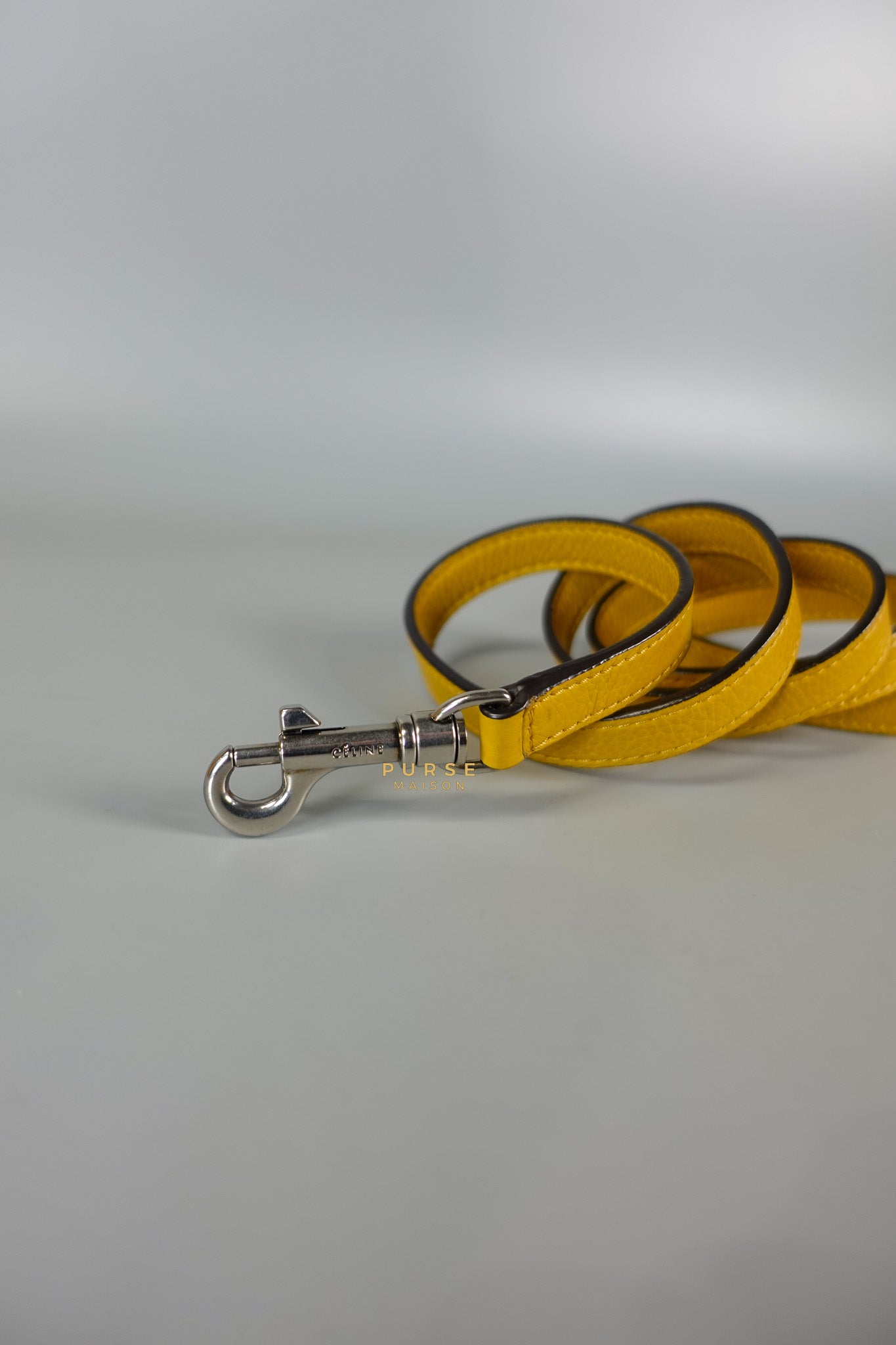 Nano Luggage Yellow Drummed Calfskin Leather Handbag | Purse Maison Luxury Bags Shop