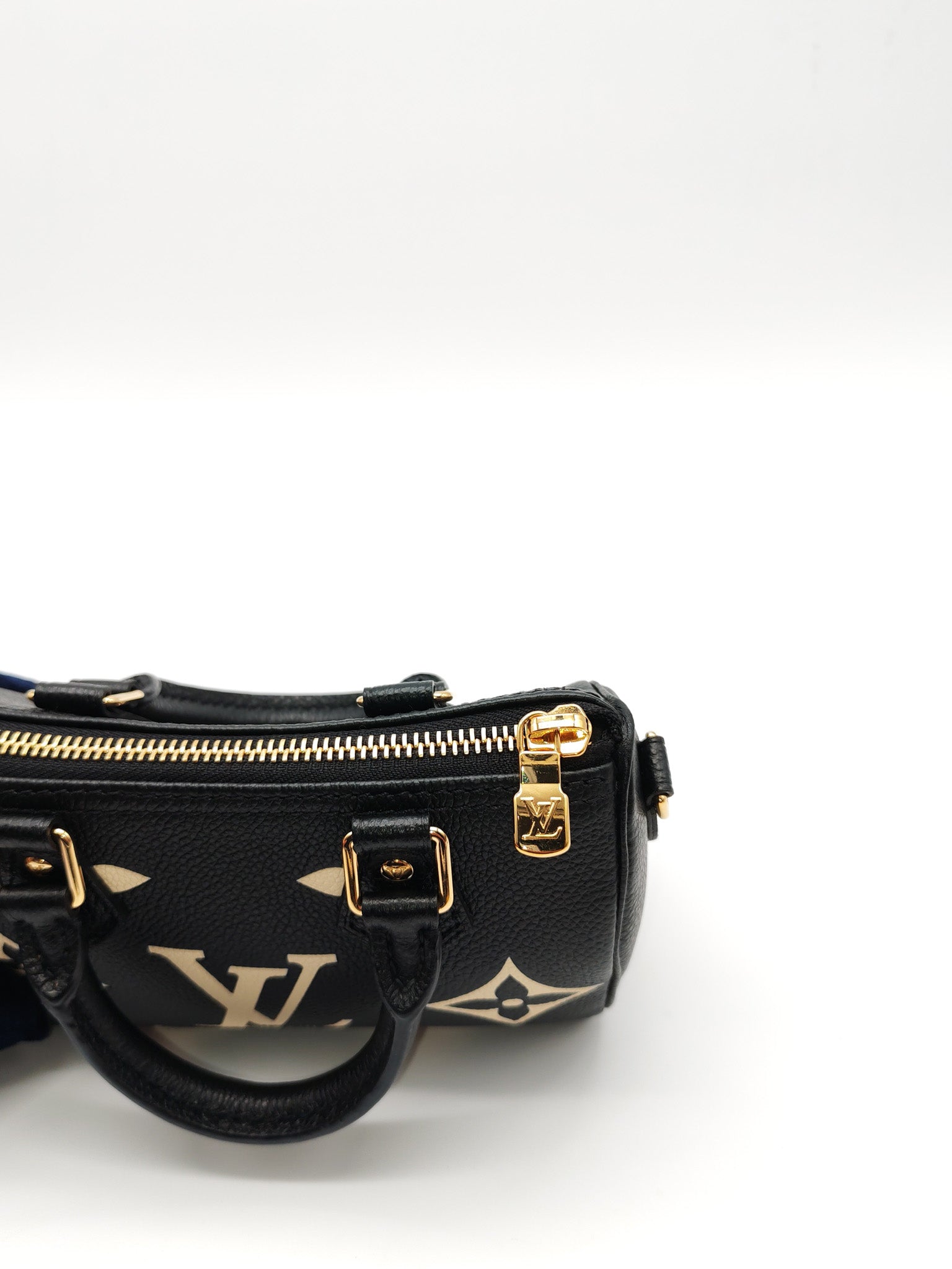 Nano Speedy in Bicolor Monogram Empriente Leather Crossbody Bag (Microchip) | Purse Maison Luxury Bags Shop