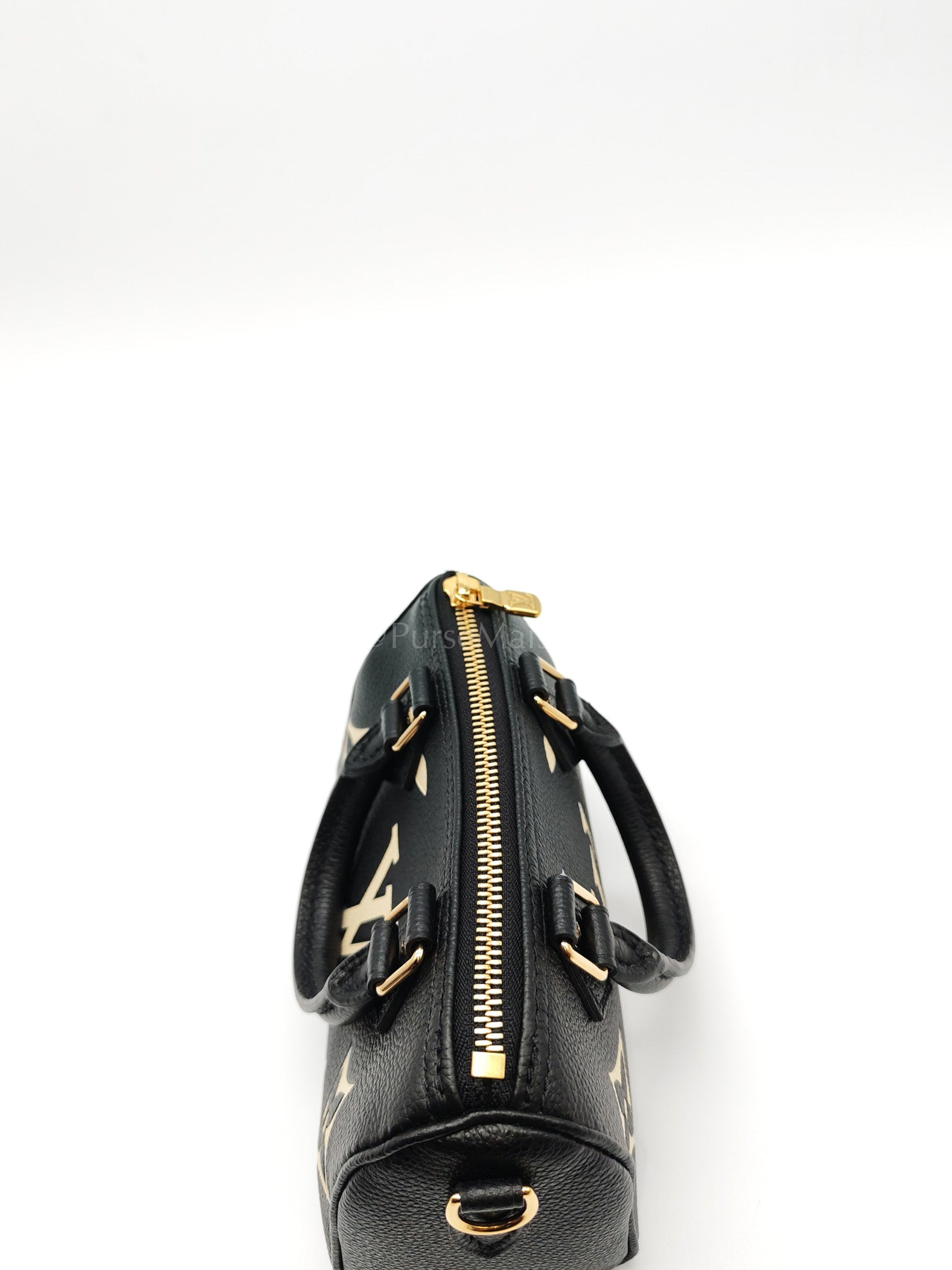 Nano Speedy in Bicolor Monogram Empriente Leather Crossbody Bag (Microchip) | Purse Maison Luxury Bags Shop
