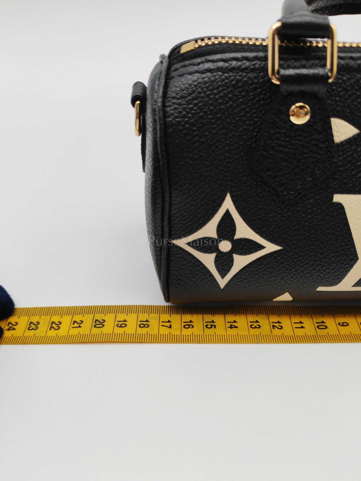 Nano Speedy in Bicolor Monogram Empriente Leather Crossbody Bag (Microchip) | Purse Maison Luxury Bags Shop