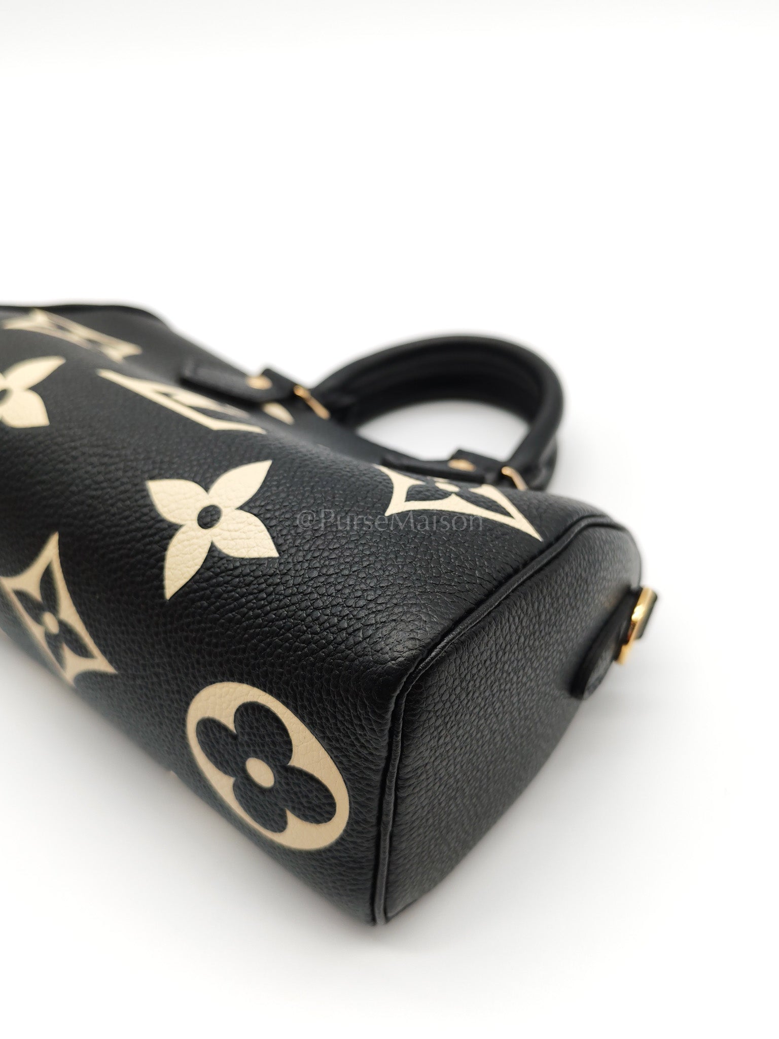 Nano Speedy in Bicolor Monogram Empriente Leather Crossbody Bag (Microchip) | Purse Maison Luxury Bags Shop