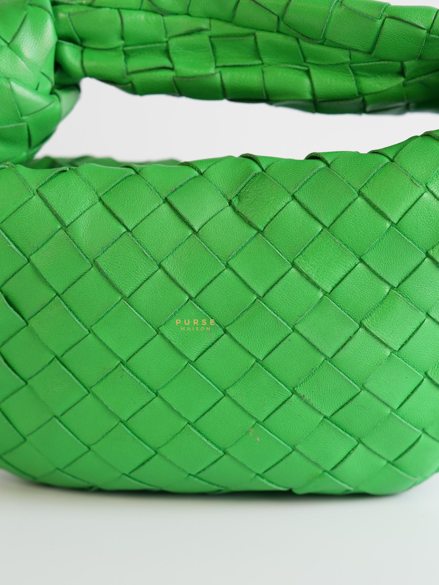 Nappa Intrecciato Mini Jodie Green Parakeet | Purse Maison Luxury Bags Shop