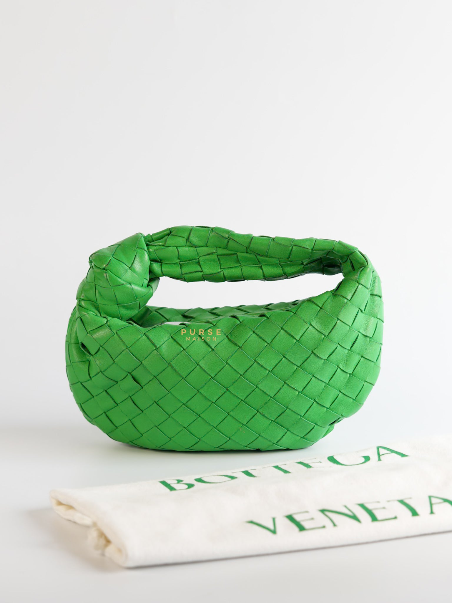 Nappa Intrecciato Mini Jodie Green Parakeet | Purse Maison Luxury Bags Shop