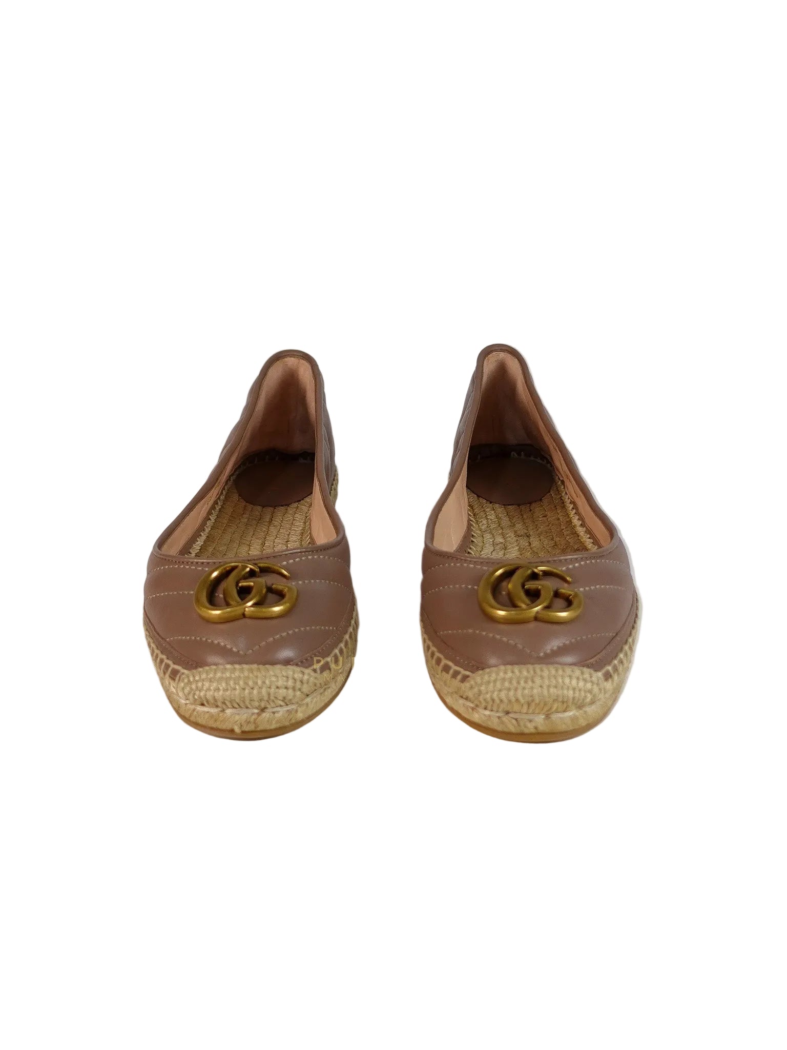 Nappa Matelasse GG Marmont Espadrilles Shoes in Porcelain Rose for Women Size 39 EU (24.5) | Purse Maison Luxury Bags Shop