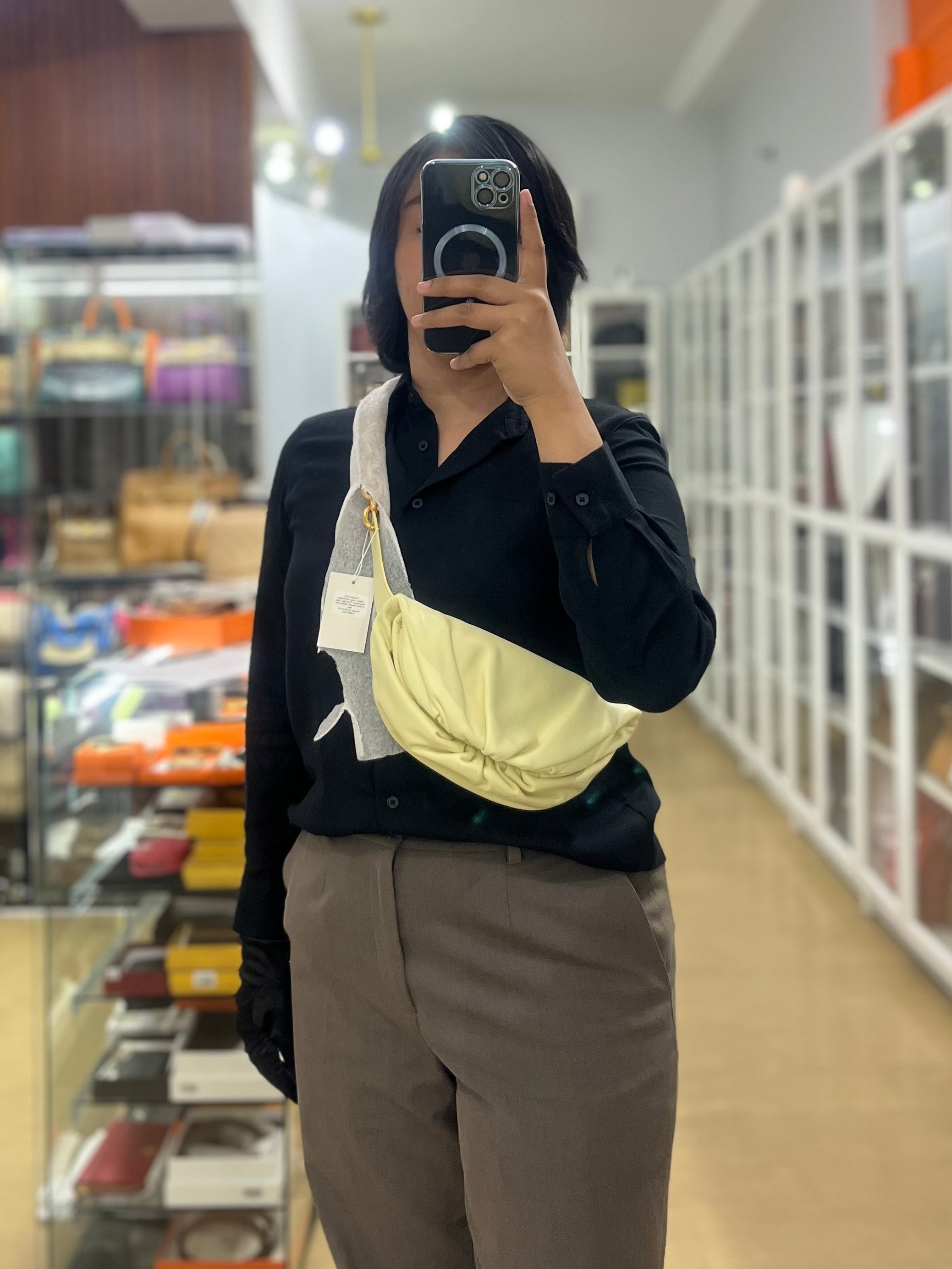 Nappa The Belt Chain Pouch Ice Cream | Purse Maison Luxury Bags Shop